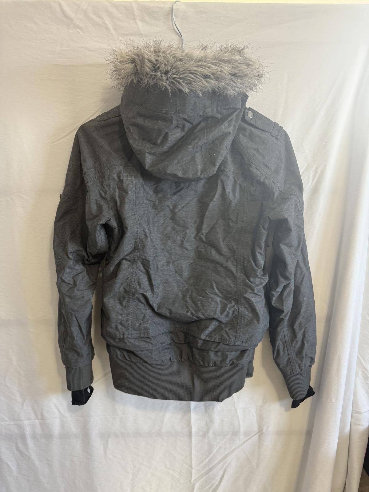 Oakley Oakley Women's Gray Hooded Winter Jacket with Faux Fur Trim Size XS / US 0-2 / IT 36-38 - 5 Thumbnail