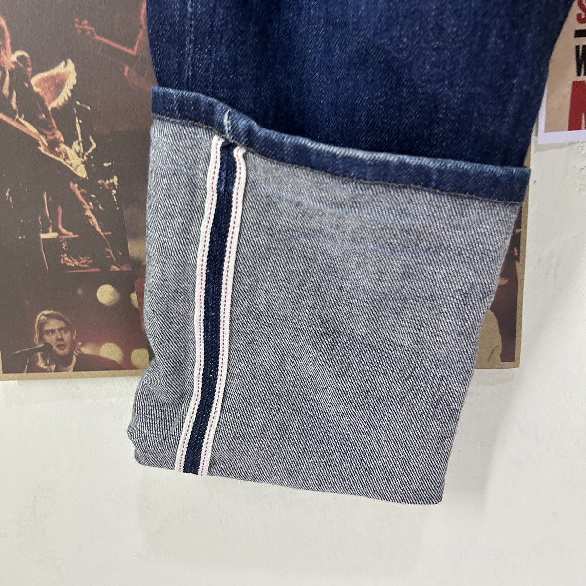 Uniqlo Vintage Uniqlo Selvedge Distressed Denim Size US 36 / EU 52 - 10 Thumbnail