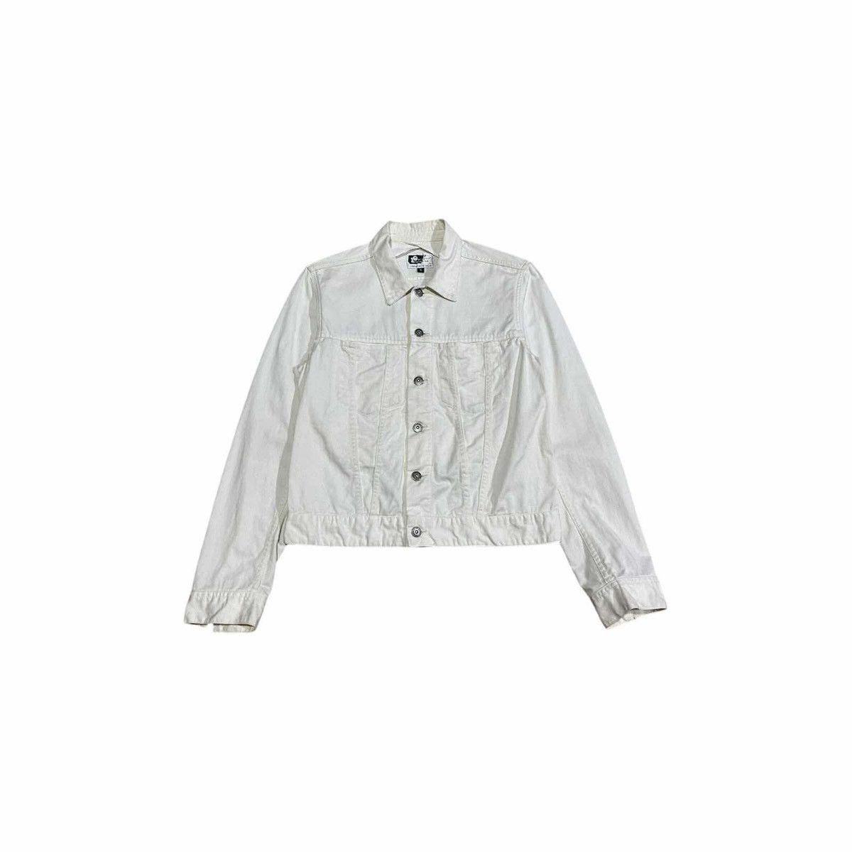Engineered Garments × Needles × Nepenthes 🔥Vintage Engineered Garments White Denim Trucker Jacket Size US S / EU 44-46 / 1 - 2 Thumbnail