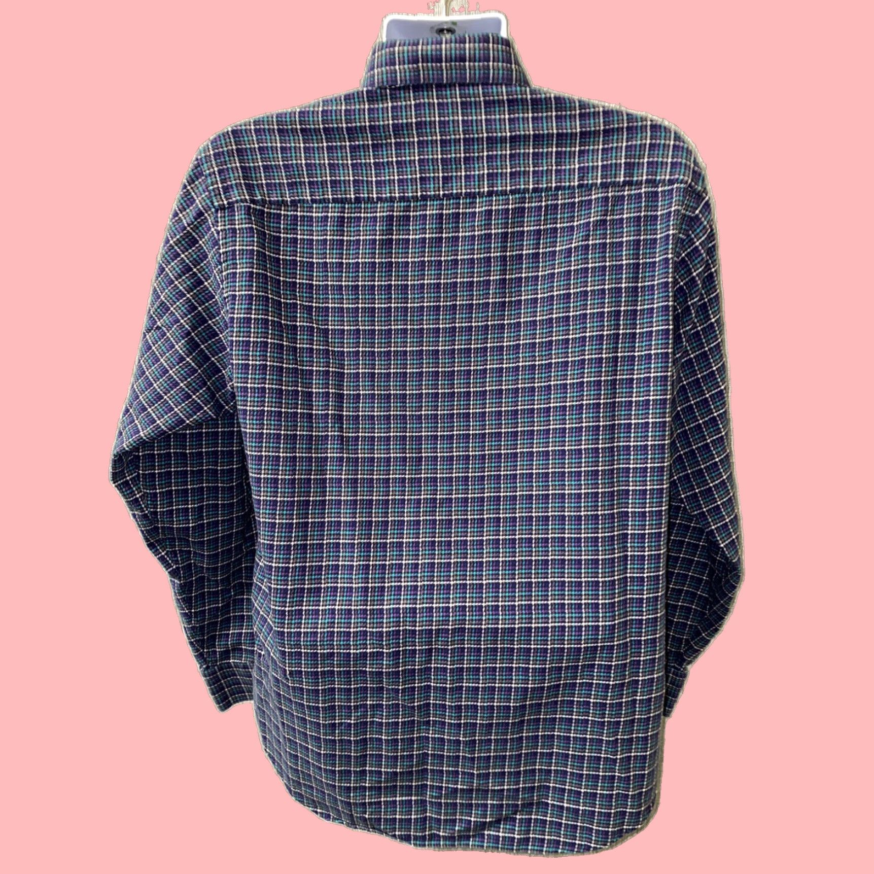 BUGATCHI Bugatchi Uomo Plaid Long Sleeve Button Up Shirt Multicolor Large Mens Size US L / EU 52-54 / 3 - 5 Thumbnail