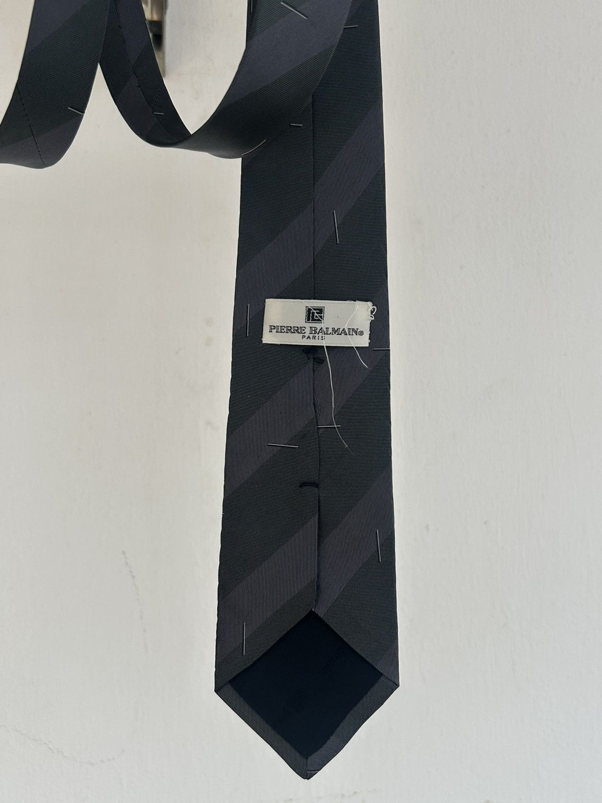Pierre Balmain Pierre Balmain Vintage Tie Black Size ONE SIZE - 6 Thumbnail