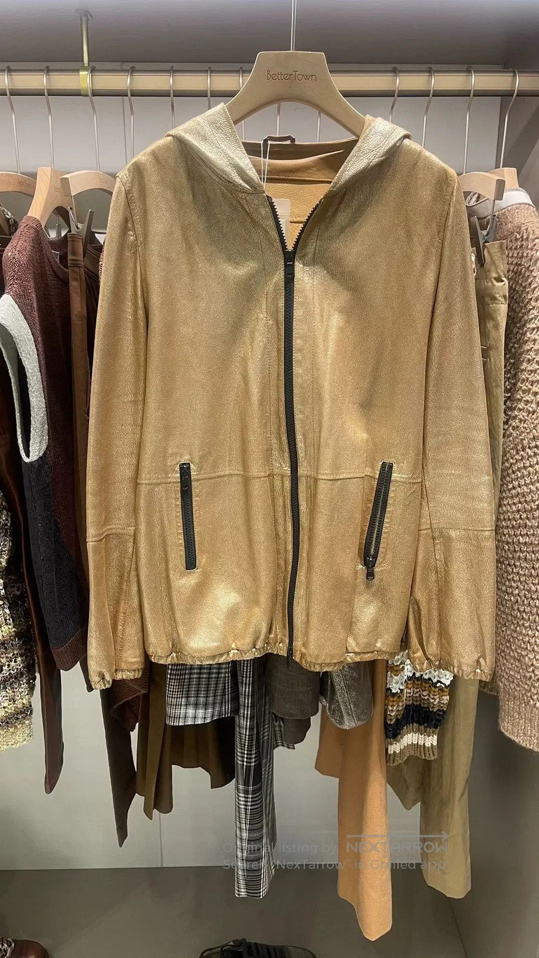 Brunello Cucinelli Brunello Cucinelli Leather Hooded Jacket. Size US M / EU 48-50 / 2 - 1 Thumbnail