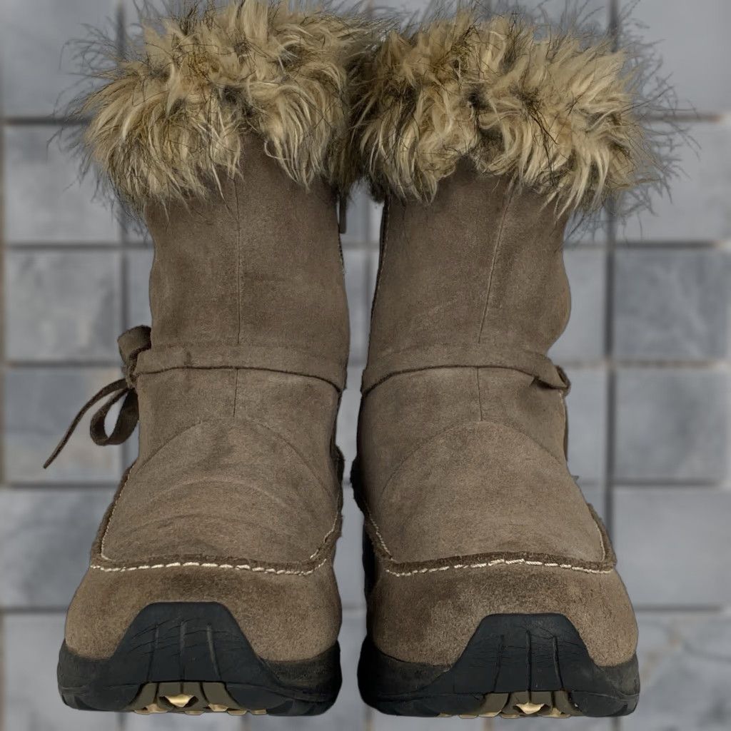 SOREL SOREL Northern Lite Tall Boots Women Brown Suede Leather Faux Fur Winter Boots Mid-Calf Size US 7 / IT 37 - 1 Thumbnail