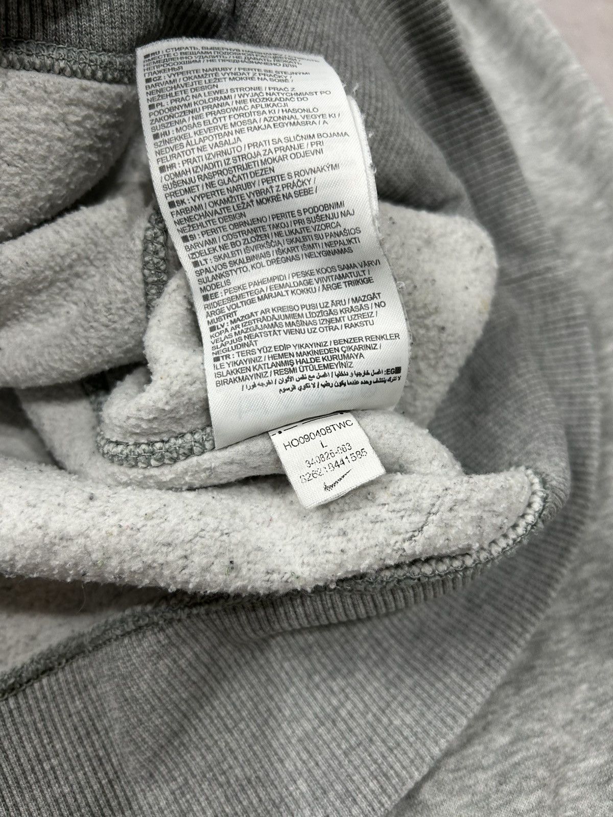 Nike × Vintage Vintage Baggy Nike Big Swoosh Athdpt Drill Hoodie Y2K Size US L / EU 52-54 / 3 - 12 Thumbnail