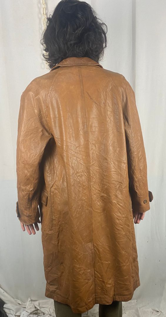 45rpm × Japanese Brand × Leather Vintage 45rpm studio leather trench coat Size US M / EU 48-50 / 2 - 2 Thumbnail