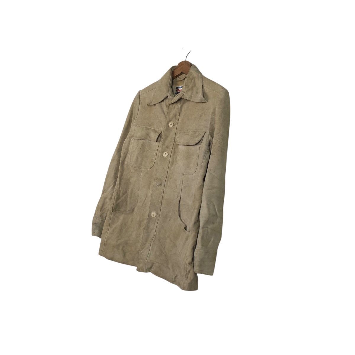 Japanese Brand 📌Vintage Chore Button Leather Jacket Suede Issey Miyake Size US M / EU 48-50 / 2 - 3 Thumbnail