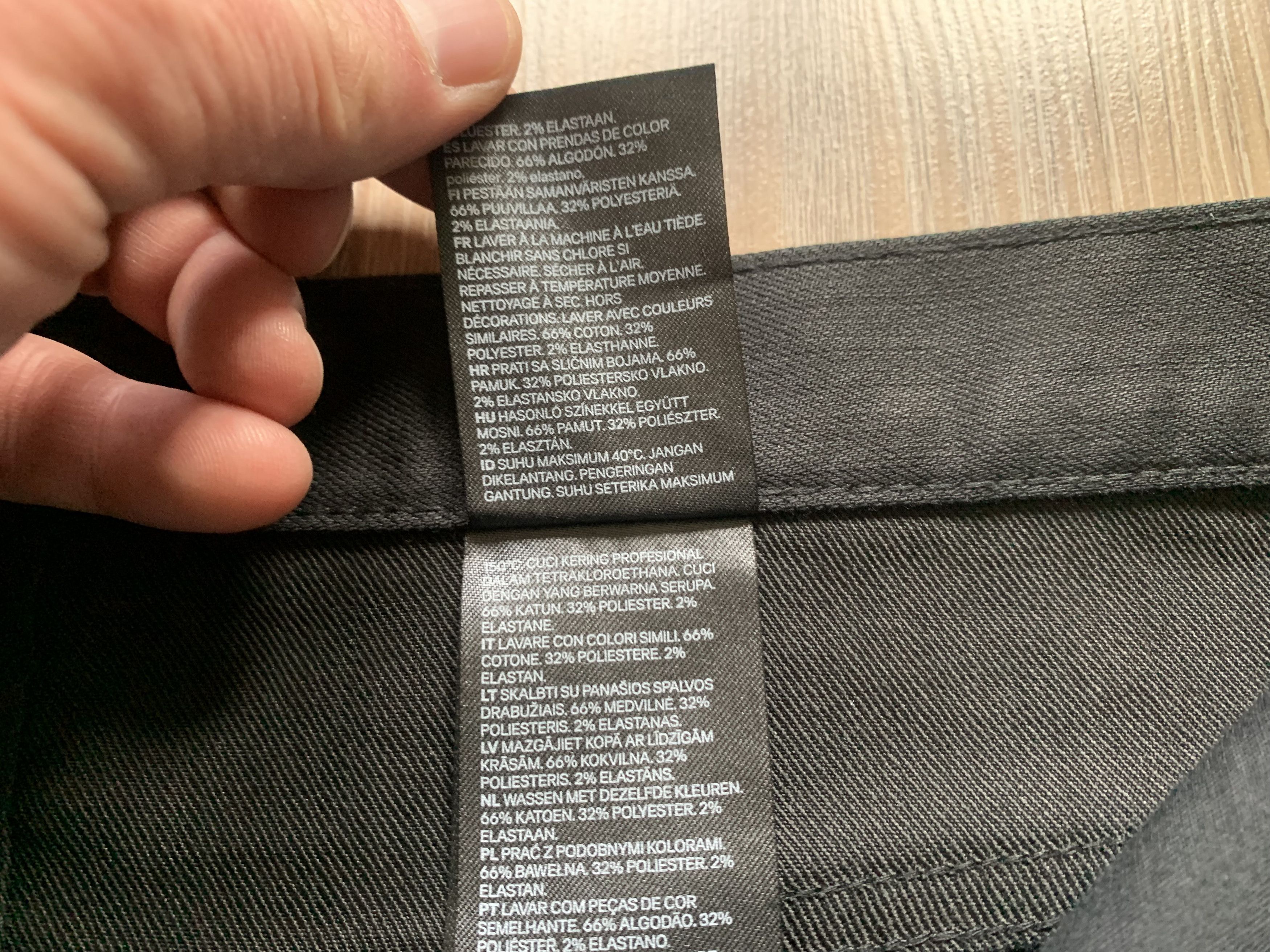 H&M H&M Mens Skinny Fit Black Jeans Size US 30 / EU 46 - 9 Thumbnail