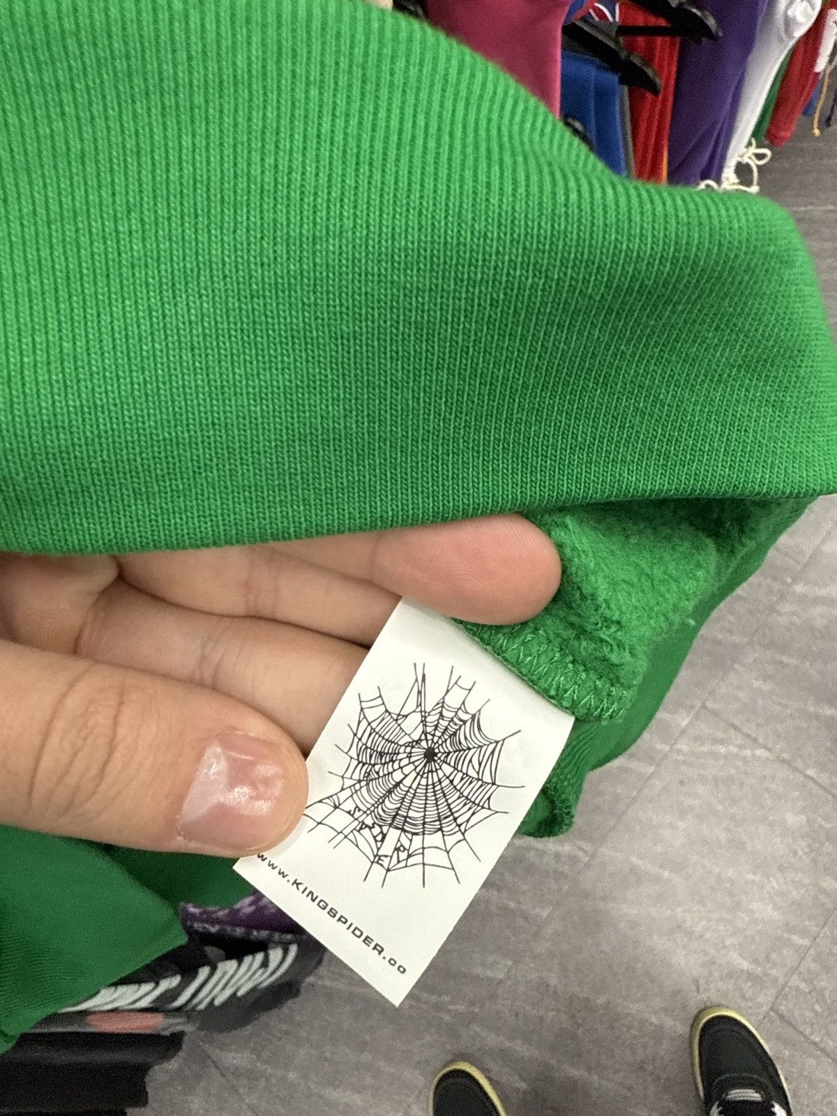Sp5der Spider green web hoodie Size US L / EU 52-54 / 3 - 2 Thumbnail