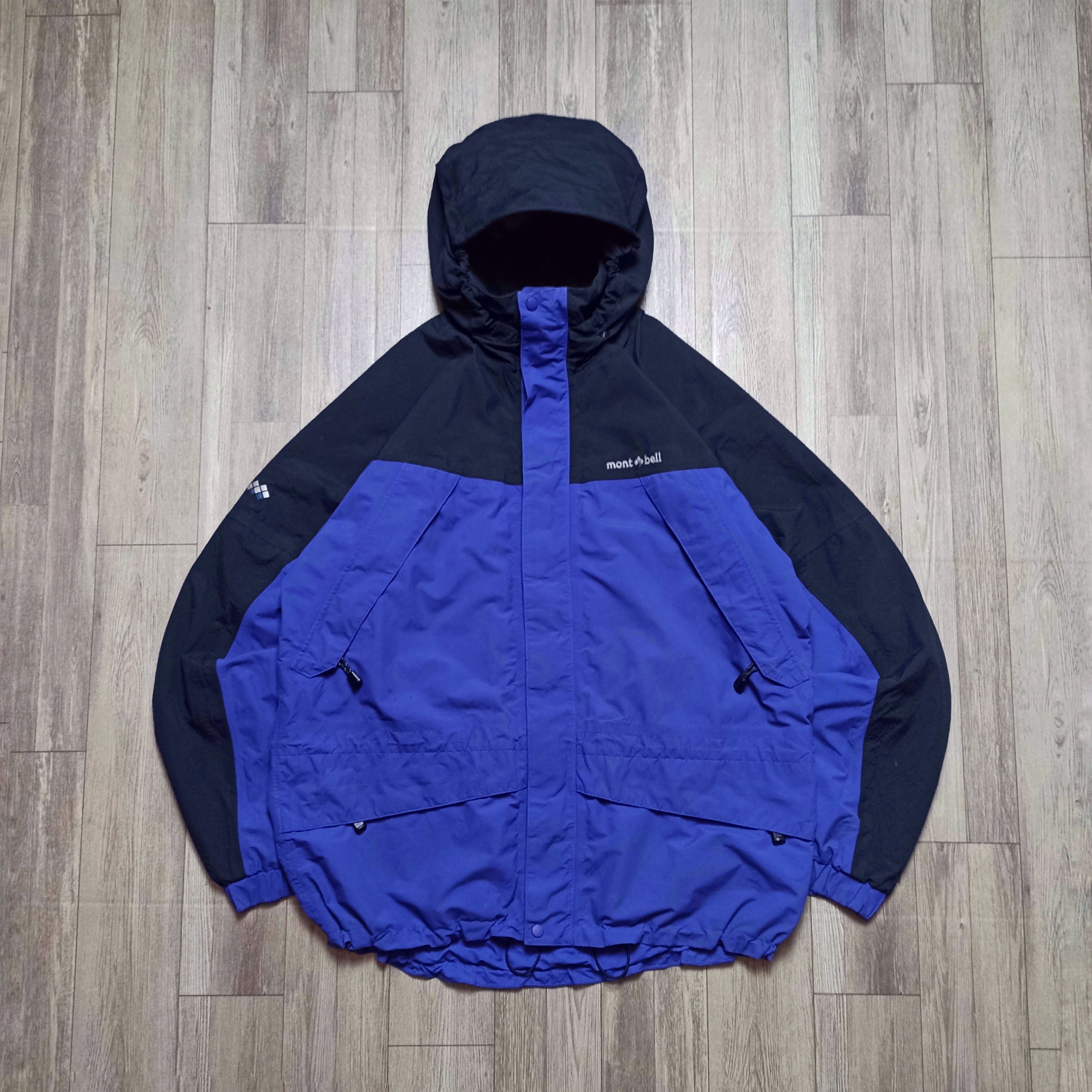 90s mont-bell モンベル GORE-TEX ジャケット ブルー Gore-Tex Puffer JKT by mont-bell | instantbootl