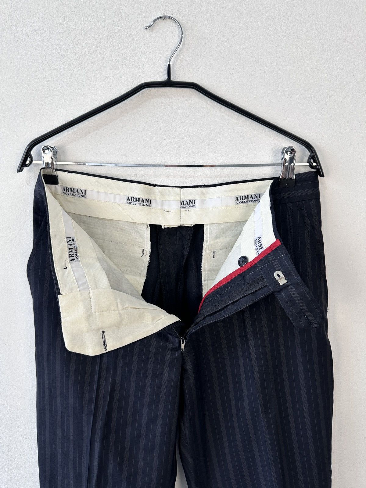 Armani Collezioni Armani Collezioni Italy Striped Trousers Flat Front Size 48 Size US 32 / EU 48 - 10 Thumbnail