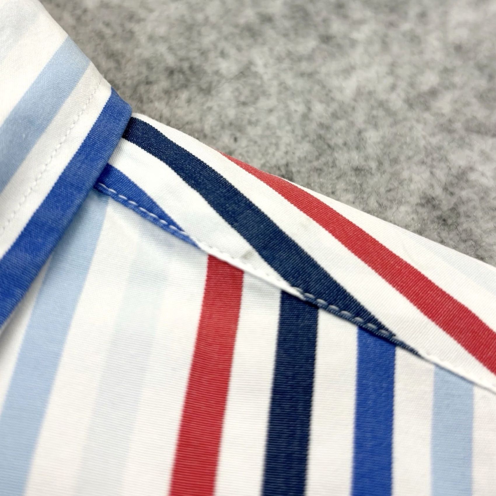 Tommy Hilfiger Tommy Hilfiger Shirt Striped 80s Two Ply Cotton Size Medium Mens Regular Long Sleeve Button-Up Casual Size US M / EU 48-50 / 2 - 4 Thumbnail