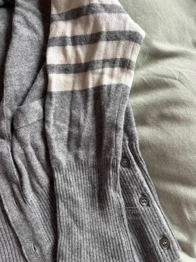Thom Browne Thom Browne Grey Wool Cardigan Size US XS / EU 42 / 0 - 4 Thumbnail