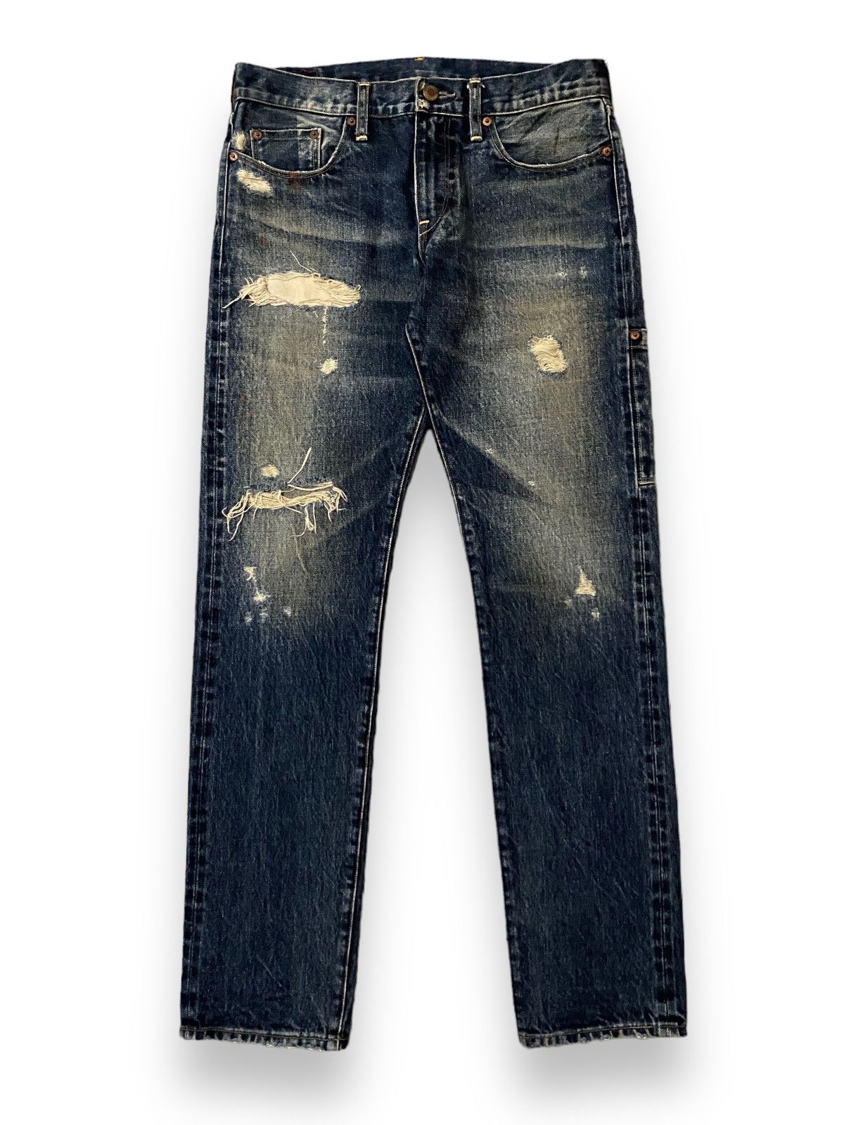 If Six Was Nine × Japanese Brand × Le Grande Bleu (L.G.B.) Rna Slang Inc Japan Selvedge Dirty Mud Washed Wax Pocket Size US 30 / EU 46 - 1 Thumbnail