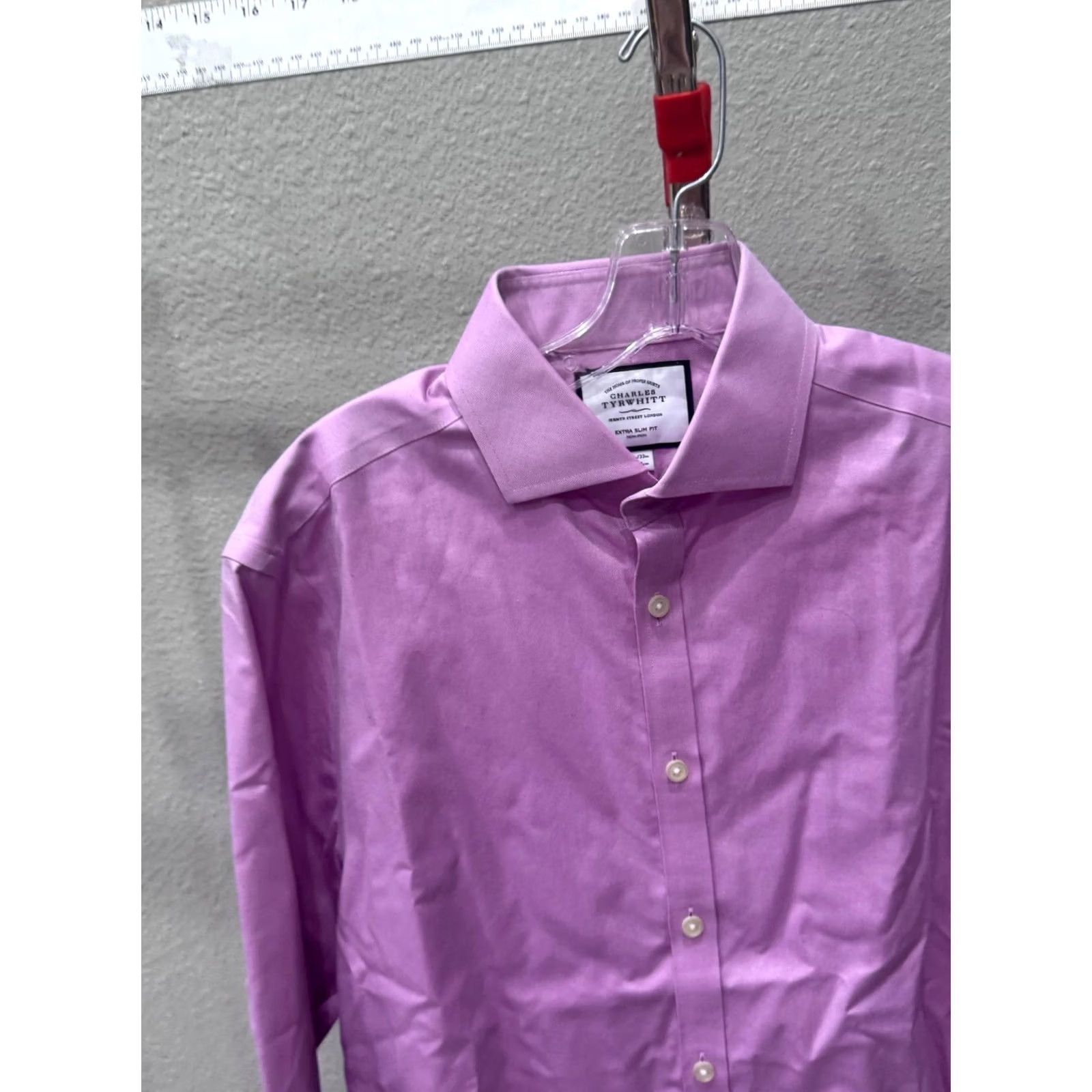 Charles Tyrwhitt Charles Tyrwhitt Lavender LONG SLEEVE SHIRT Medium M 15.5 x 33 Mens Size US M / EU 48-50 / 2 - 3 Thumbnail