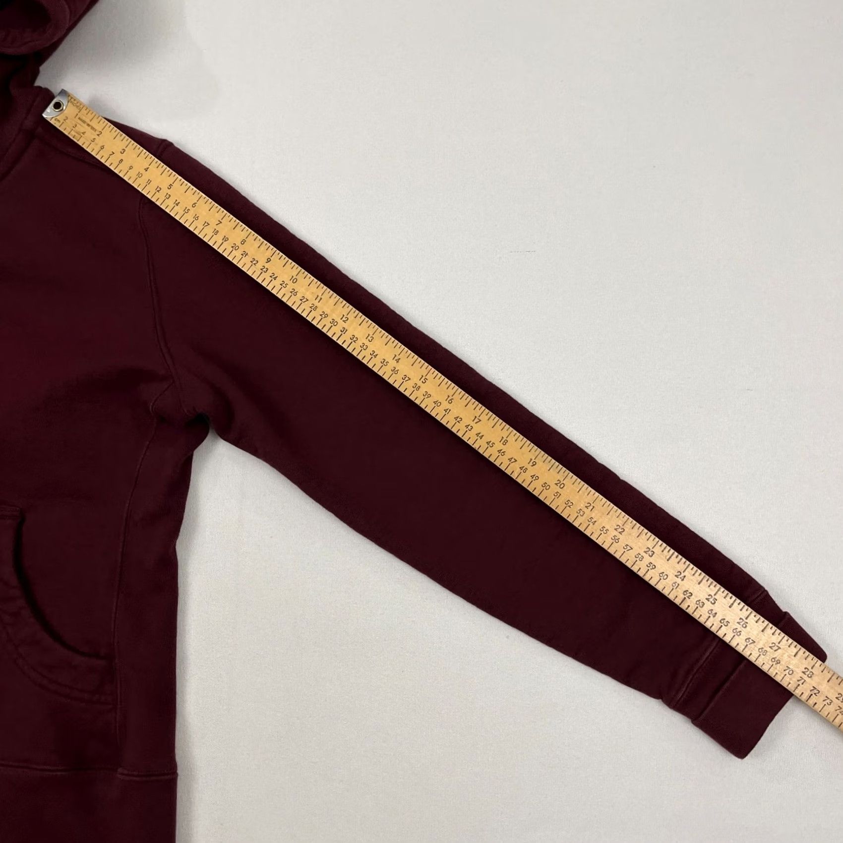 Vintage American Giant Hoodie Womens M Burgundy Maroon Heavy Cotton Sweatshirt Workwear Size M / US 6-8 / IT 42-44 - 6 Thumbnail