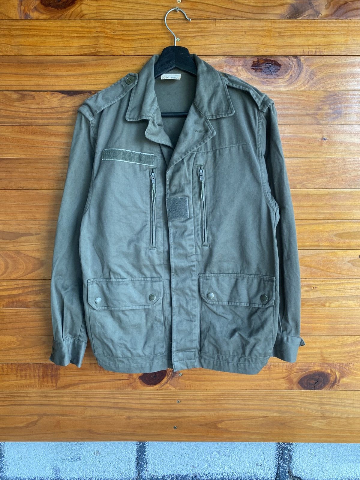 Vintage Vintage 1987 French Military Jacket – Olive Green, Size US S / EU 44-46 / 1 - 3 Thumbnail