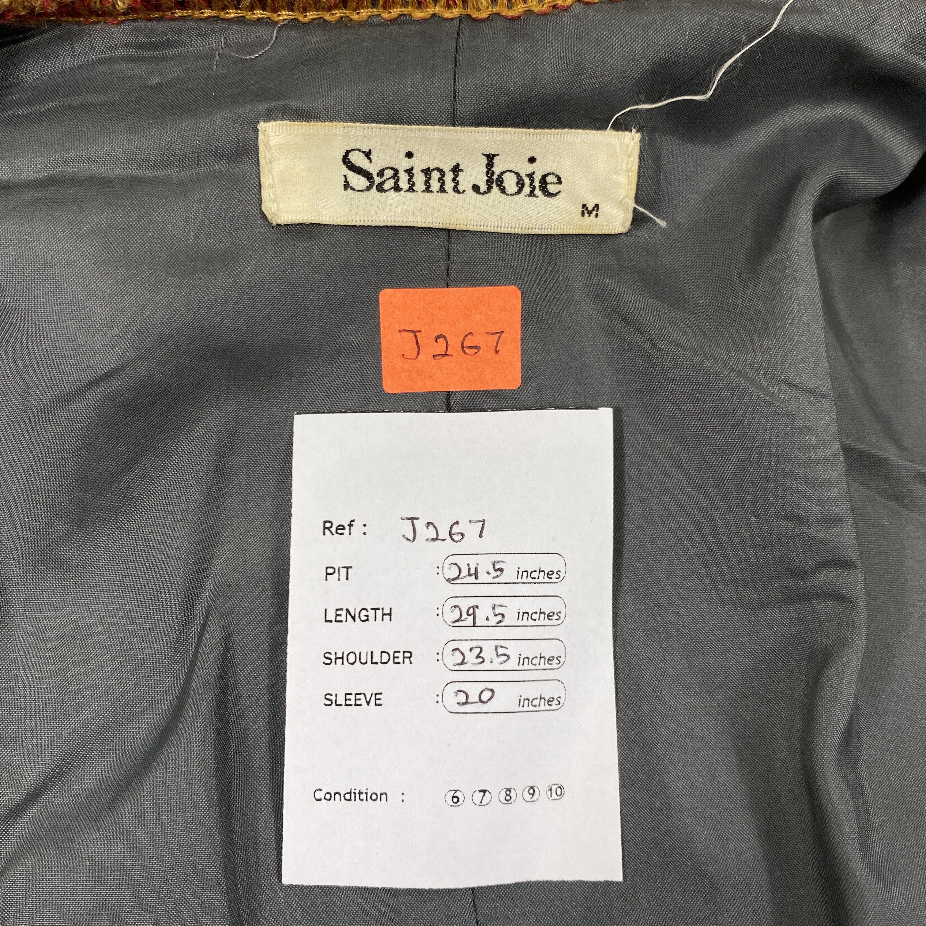 Japanese Brand Vintage Japanese Saint Joie Colourful Wool Jacket -J267 Size US M / EU 48-50 / 2 - 5 Thumbnail