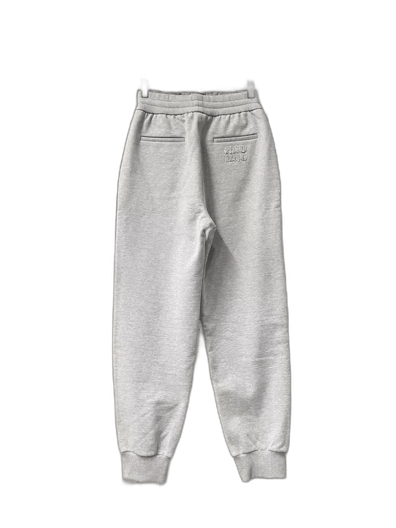Miu Miu Miu Miu Gray Fleece Sweatpants Size 36-yf Size US 36 / EU 52 - 1 Thumbnail