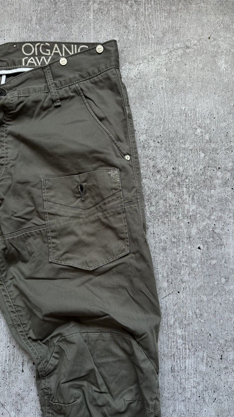 G-Star G star Raw Organic Cargo Style Vintage Casual Pants Size US 33 - 2 Thumbnail