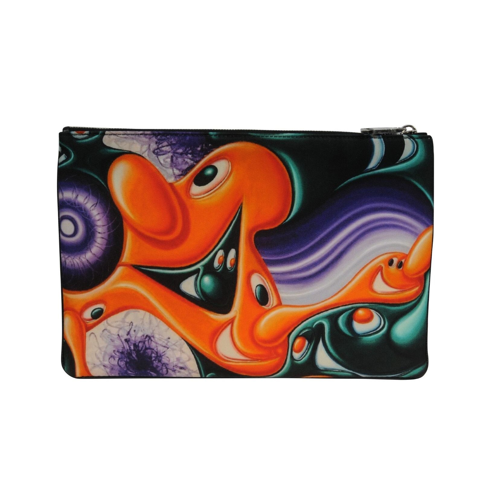 Dior Kenny Scharf Travel Pouch Black Orange Size ONE SIZE - 4 Thumbnail