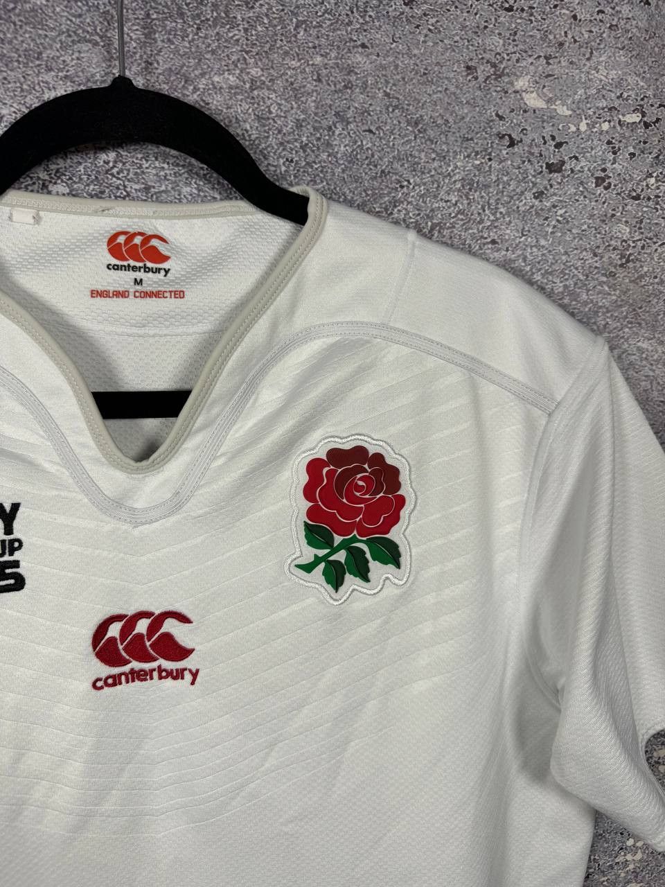 Canterbury of New Zealand England Rugby Union 2015 World Cup Canterbury Jersey Medium Size US M / EU 48-50 / 2 - 5 Thumbnail