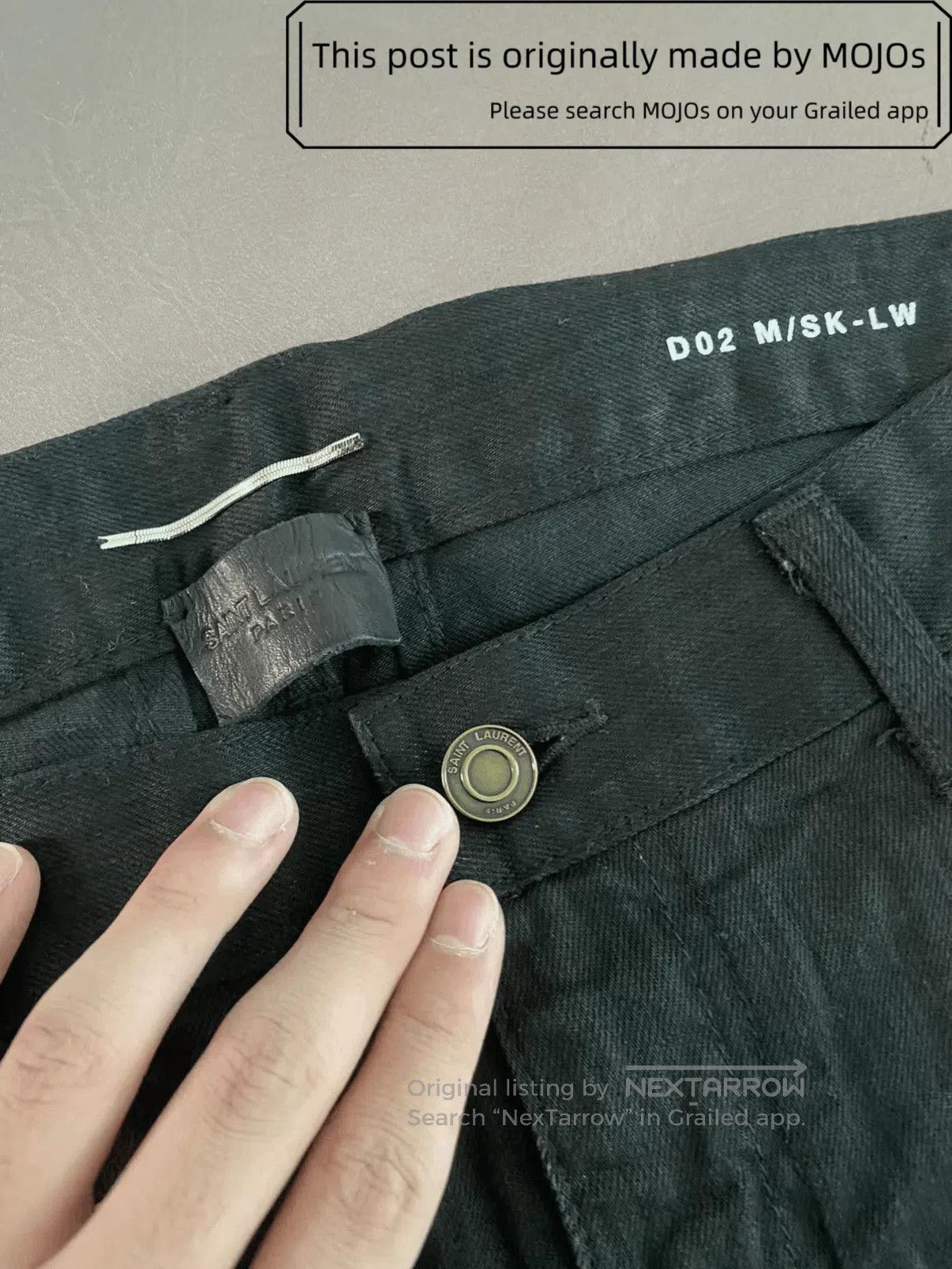 Saint Laurent Paris Sz 33 Saint Laurent Paris 15AW Heavy Destory Denim mojos152 Size US 33 - 2 Thumbnail