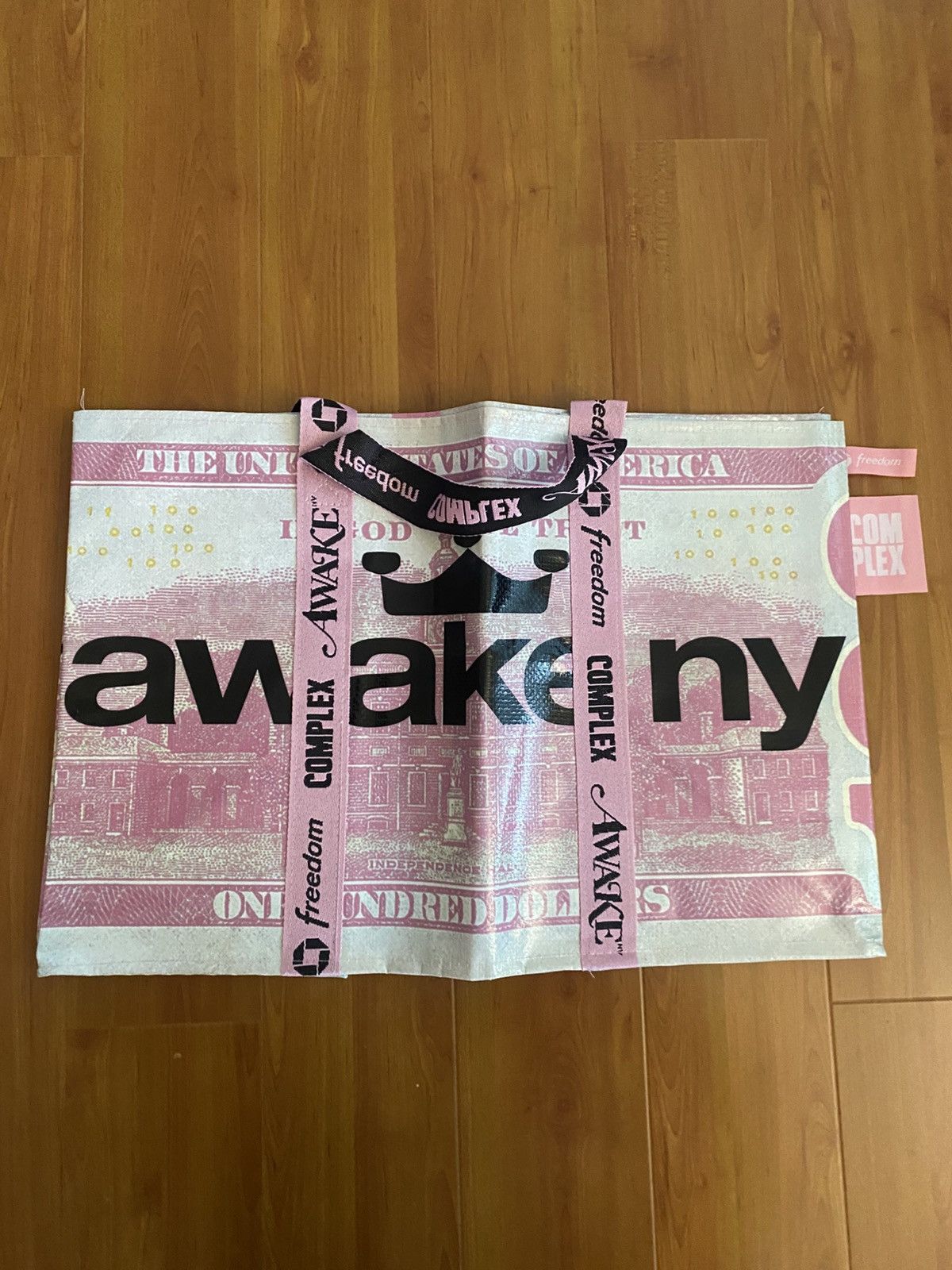 Awake NY Complexcon Exclusive Awake NY Chase Tote Bag Pink Size ONE SIZE - 1 Thumbnail