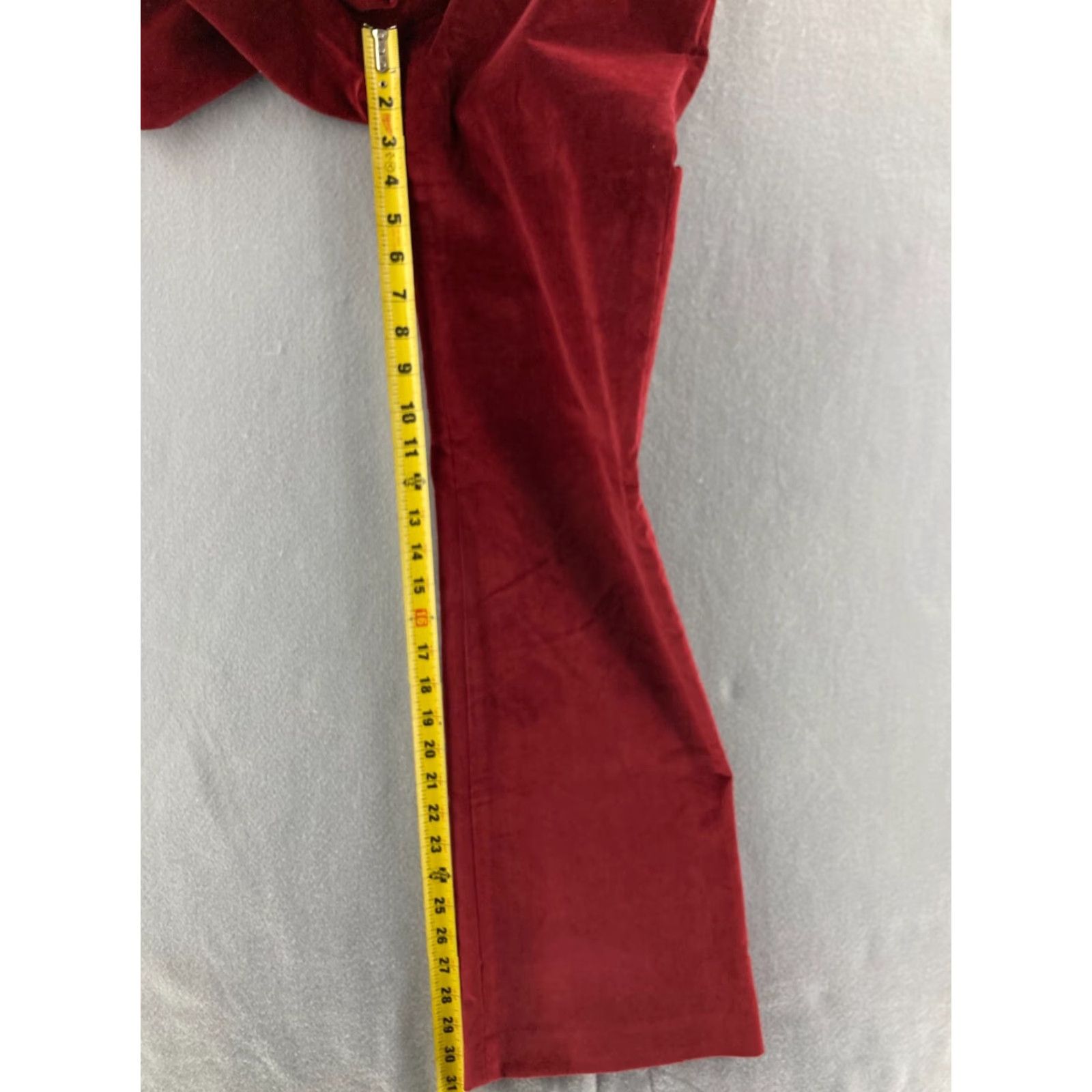 Vintage VINTAGE Body By Victoria Womens Dress Pants 0 Red Flared Cotton Blend Bohemian Size 25" / US 0 / IT 36 - 5 Thumbnail