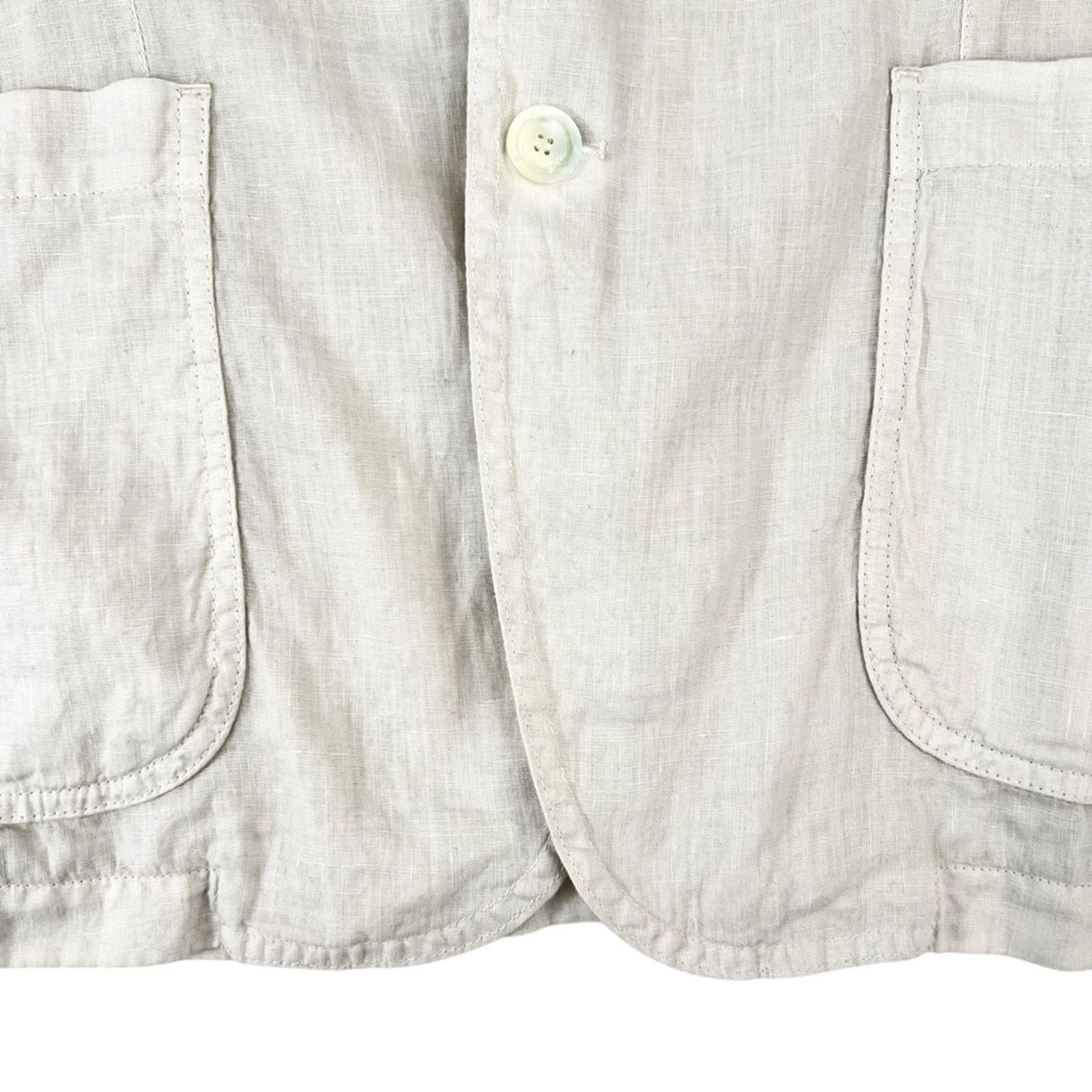 Aspesi Samurai Blazer - White Linen Lightweight Ice Blazer Jacket Size US S / EU 44-46 / 1 - 7 Thumbnail