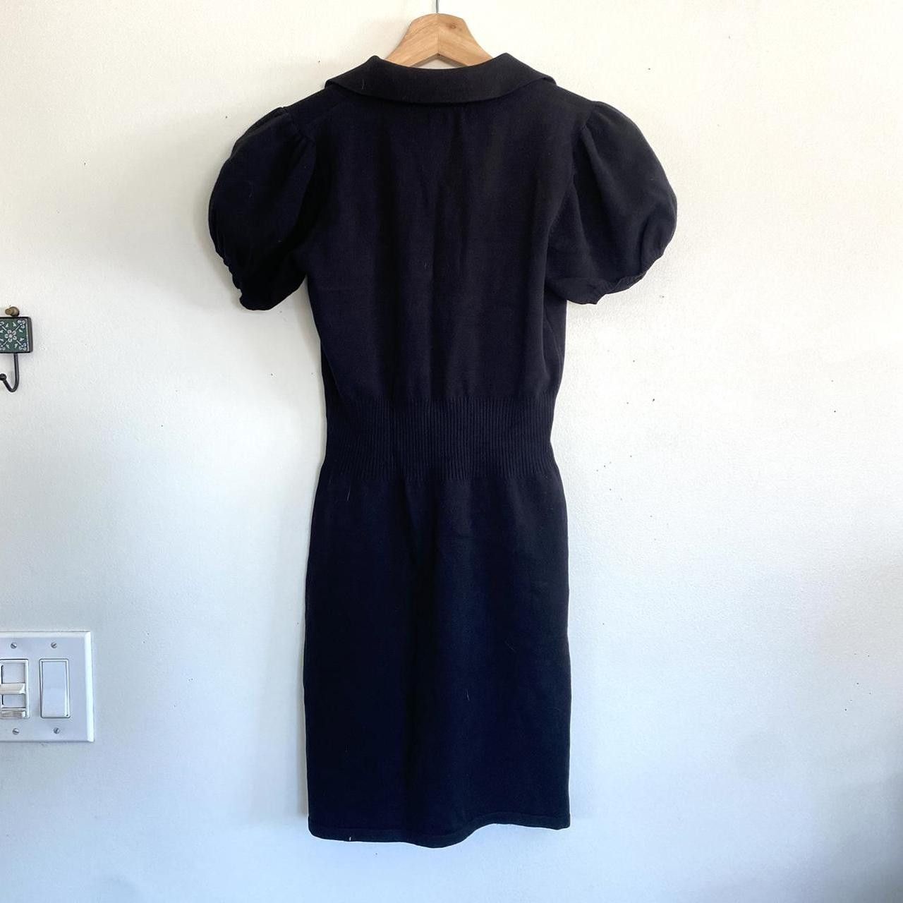 Georges Marciano MARCIANO BLACK COLLARED SWEATER DRESS WOMENS SIZE MEDIUM Size M / US 6-8 / IT 42-44 - 8 Thumbnail