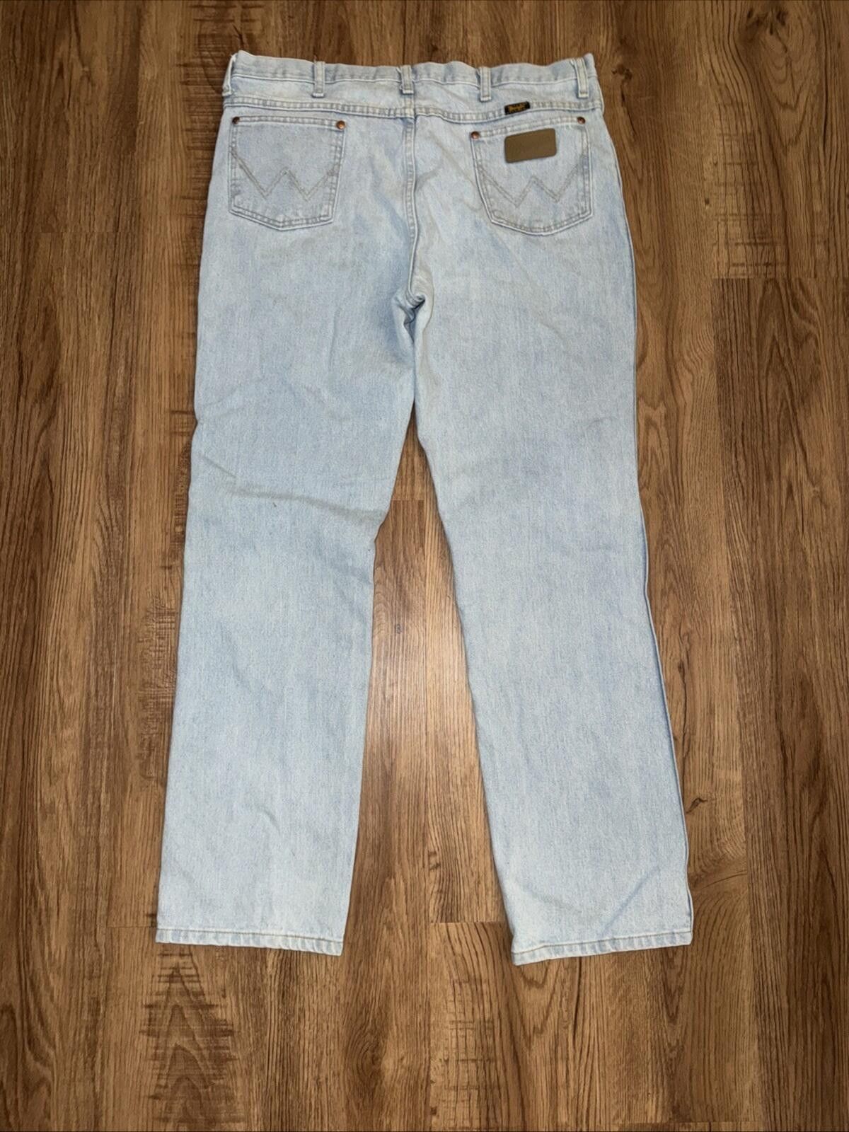 Wrangler Wrangler Mens 38x32 Cowboy Cut 936 Slim Fit Jeans Light Wash Size US 38 / EU 54 - 8 Thumbnail