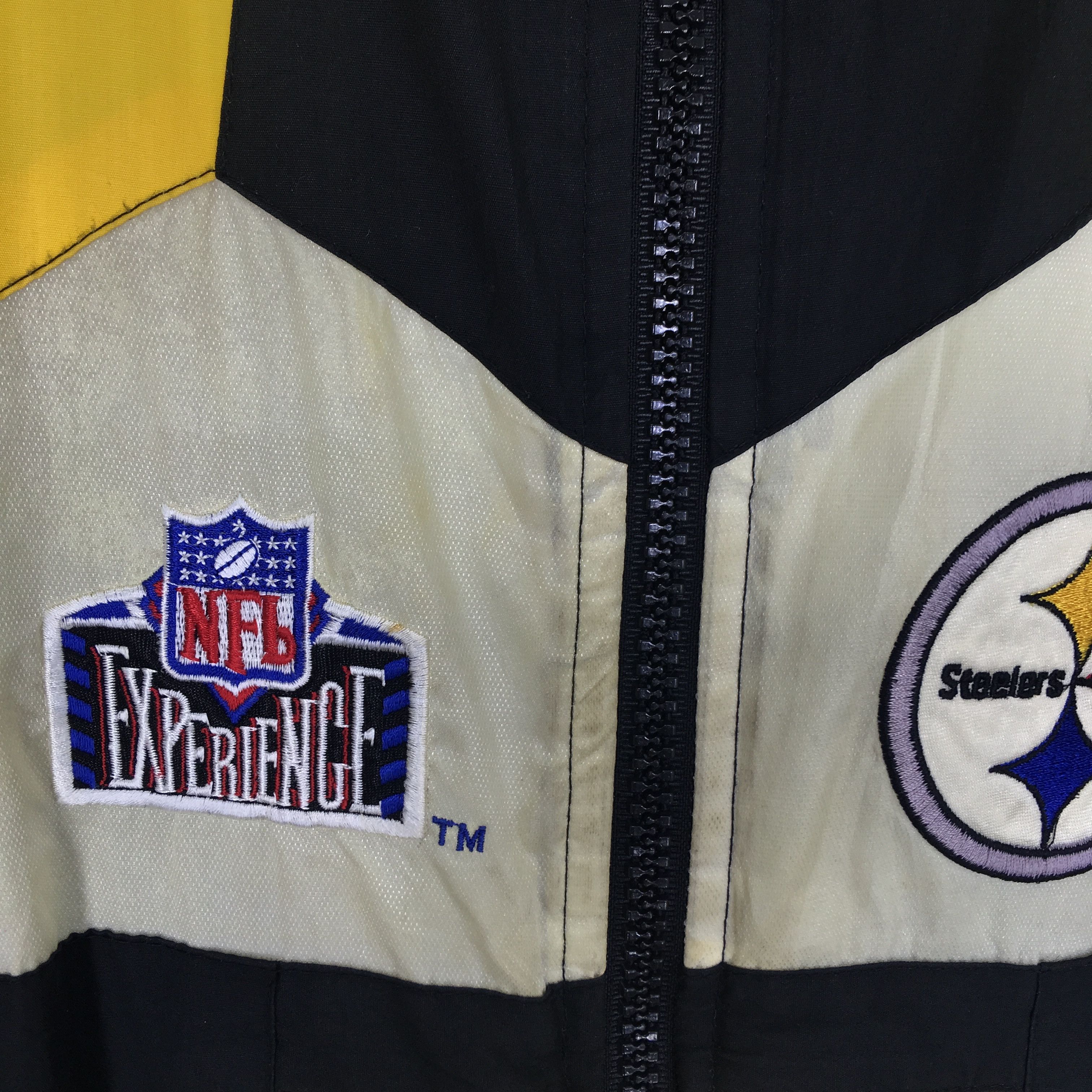 NFL Vintage 90's Pittsburgh Steelers Reversible Bomber Jacket Size US L / EU 52-54 / 3 - 7 Thumbnail