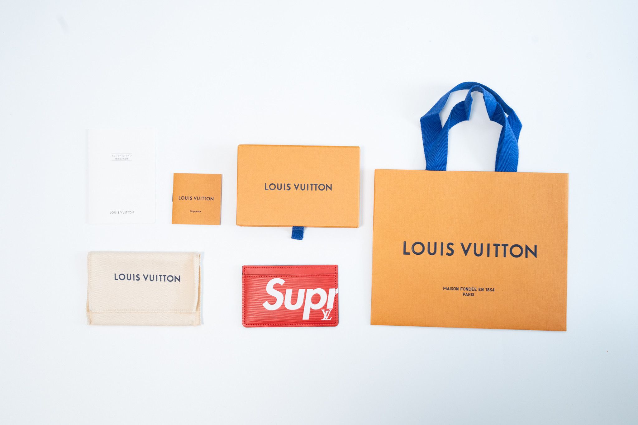 Louis Vuitton × Supreme Louis Vuitton Supreme Card Holder Size ONE SIZE - 6 Thumbnail