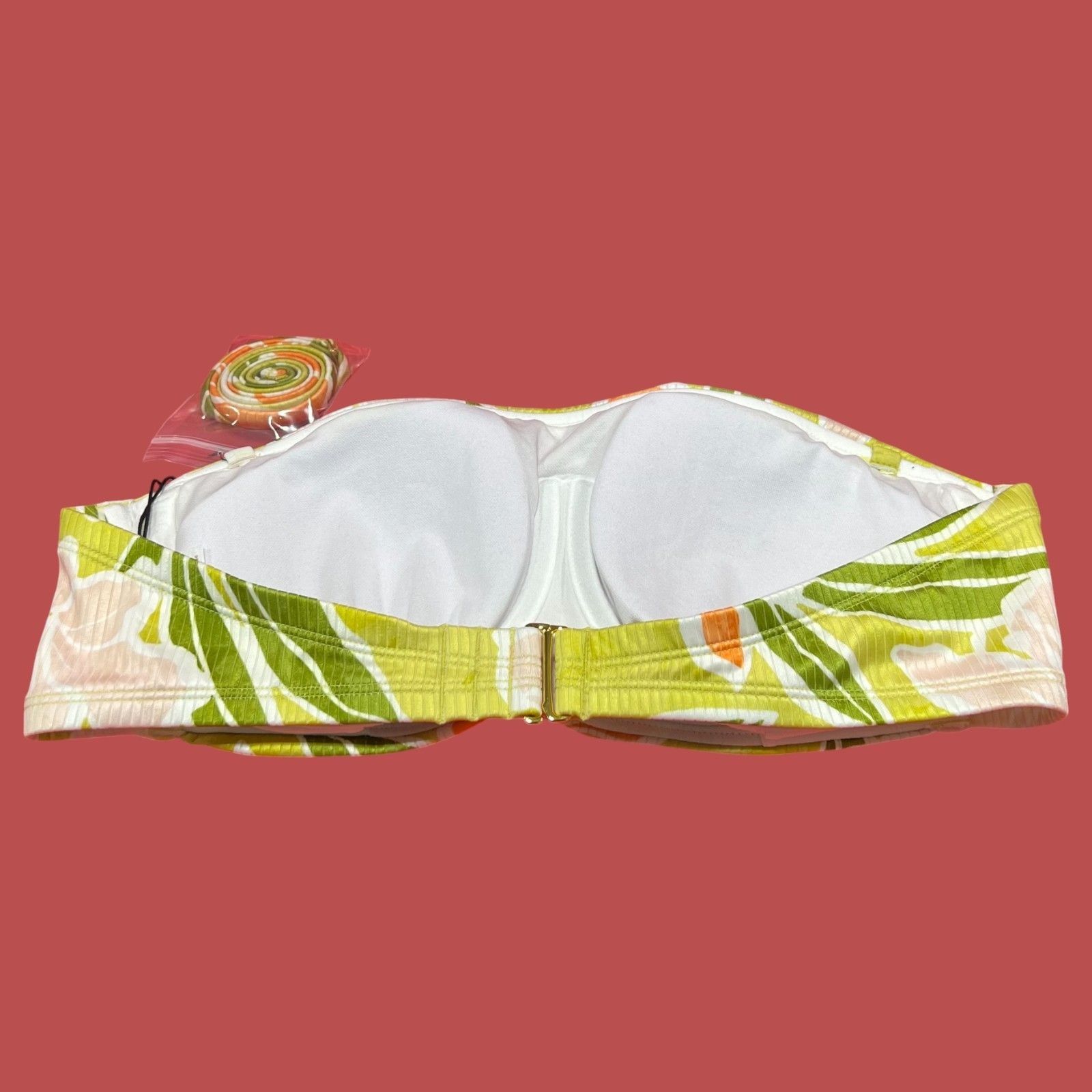 Other Shade & Shore - Women's Ribbed Hidden Underwire Bandeau Biki Size ONE SIZE - 6 Thumbnail