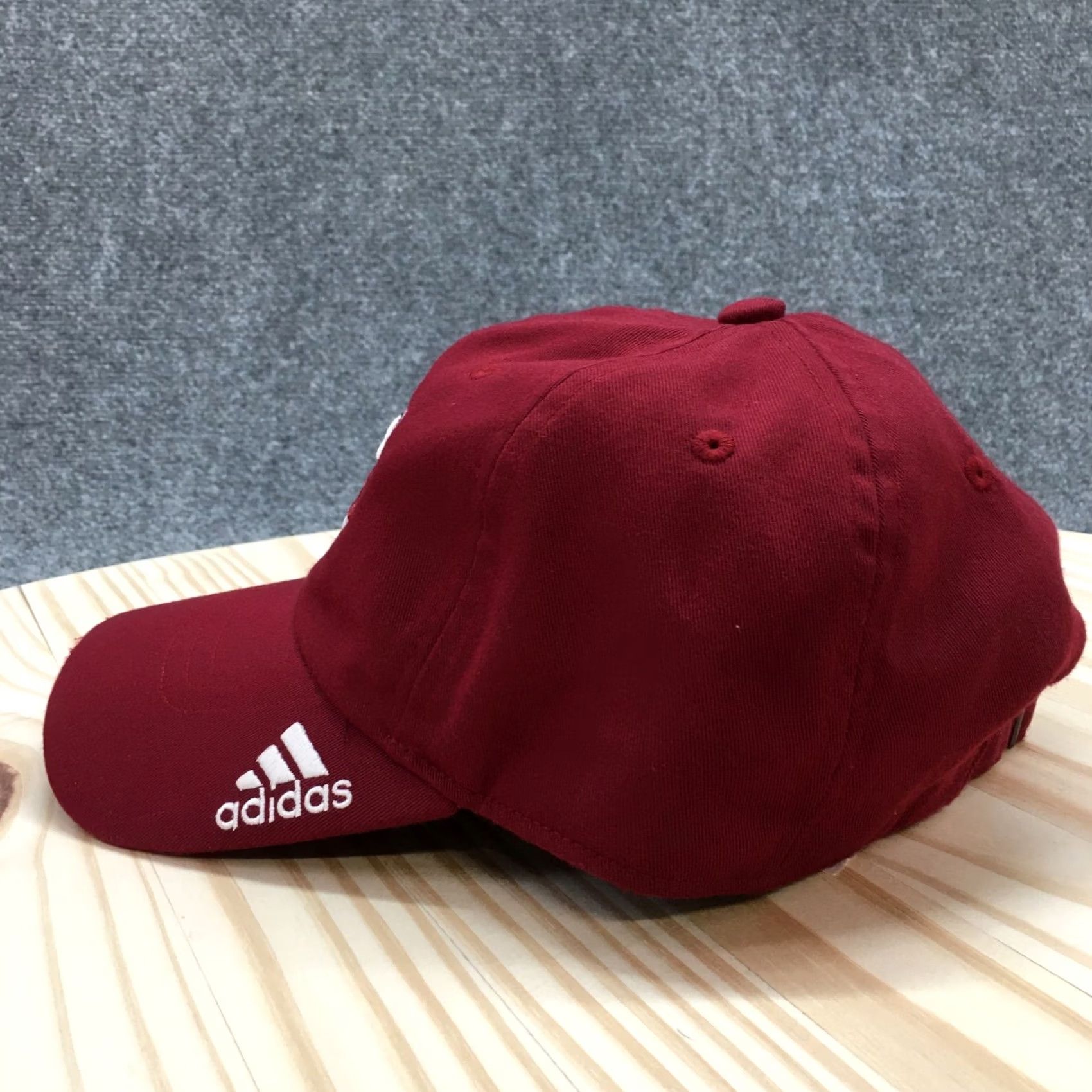 Adidas Adidas U Mass Baseball Hat Mens Red OS Adjustable Embroidered Logo Size ONE SIZE - 6 Thumbnail