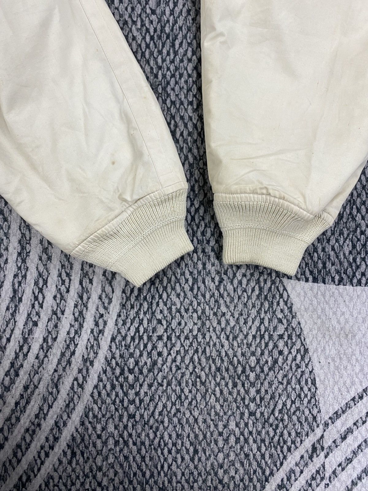 Trussardi Vintage Trussardi Cream Zipper Bomber Jacket Size US XL / EU 56 / 4 - 10 Thumbnail