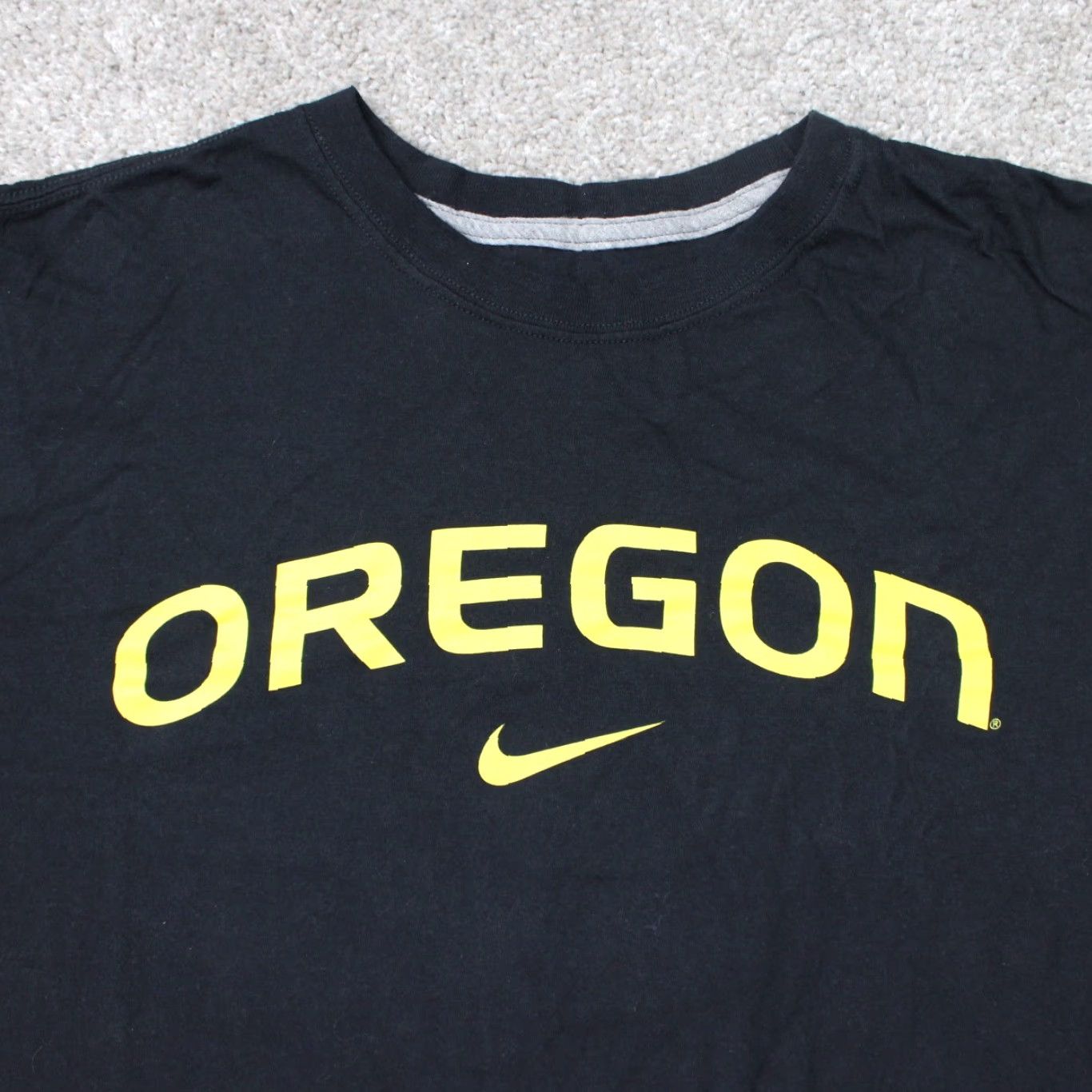 Nike Nike Oregon Ducks Shirt Men 2XL Black Short Sleeve Cotton Regular Fit Graphic Print 90s College Ducks Mens Size US XXL / EU 58 / 5 - 3 Thumbnail