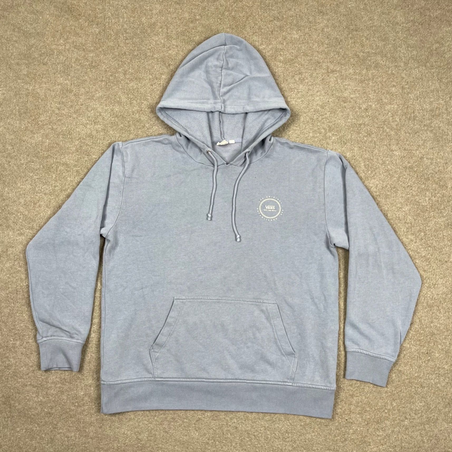 Vans Vans Hoodie WOMEN'S Size M Blue Pullover Hooded Sweatshirt CROPPED Skateboarding Size M / US 6-8 / IT 42-44 - 3 Thumbnail