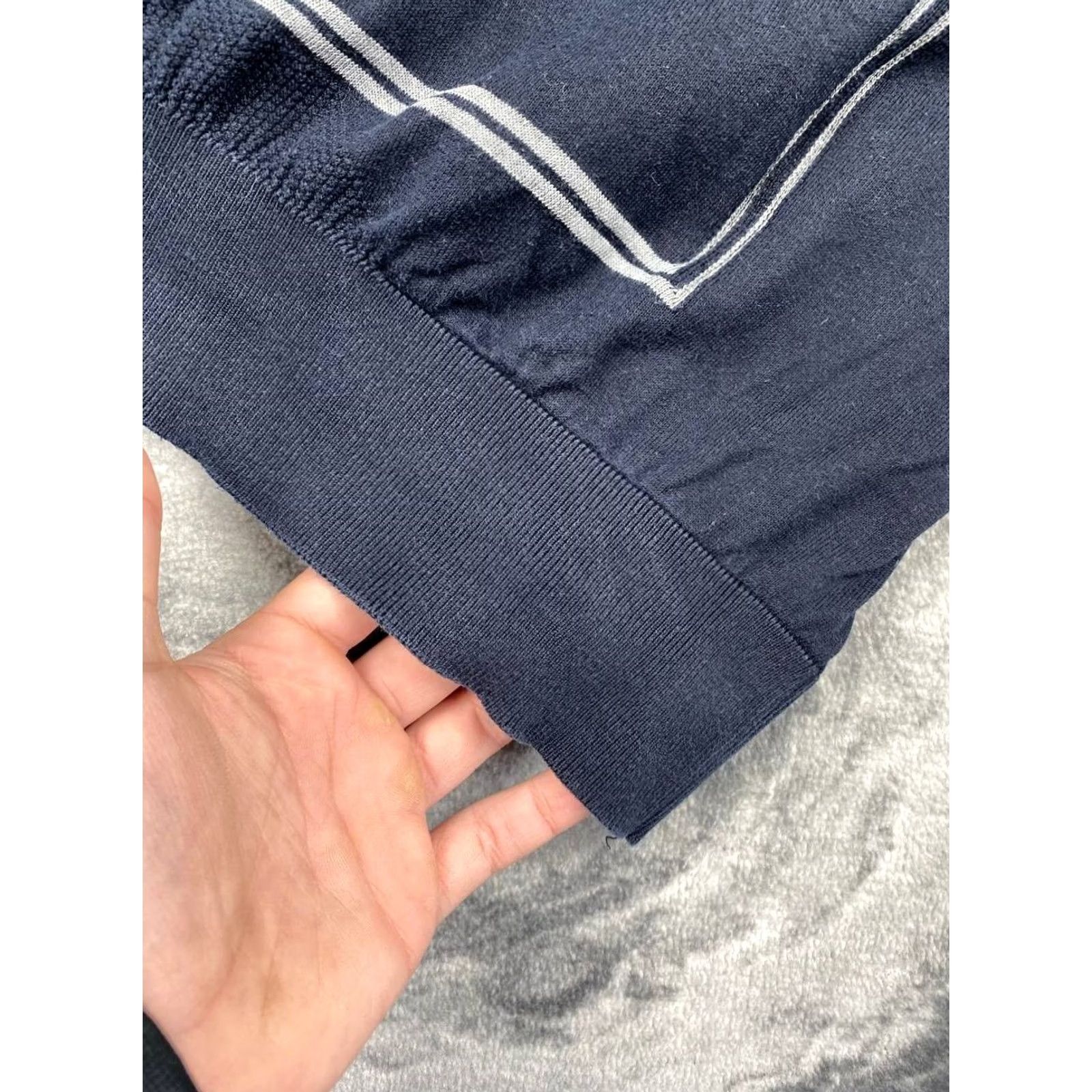 Brioni VINTAGE Brioni Sweater Mens Size 48 Blue Wool Knit Pullover Size US M / EU 48-50 / 2 - 6 Thumbnail