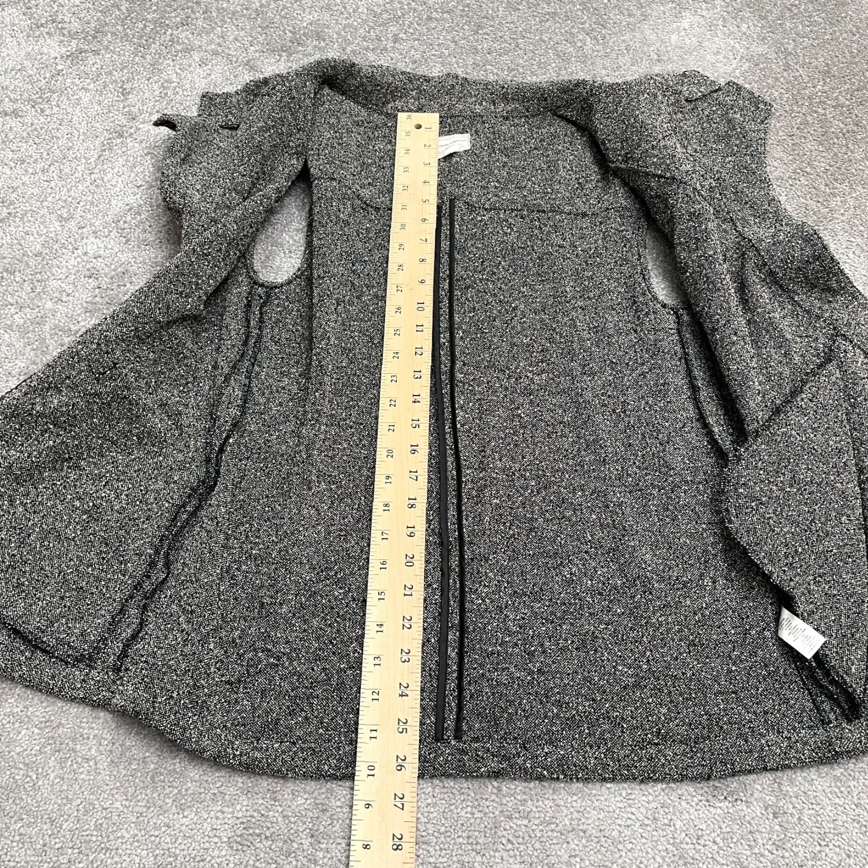 Market Melrose Open Sweater Vest Womens Small Heather Gray Sleeveless Casual Size S / US 4 / IT 40 - 6 Thumbnail
