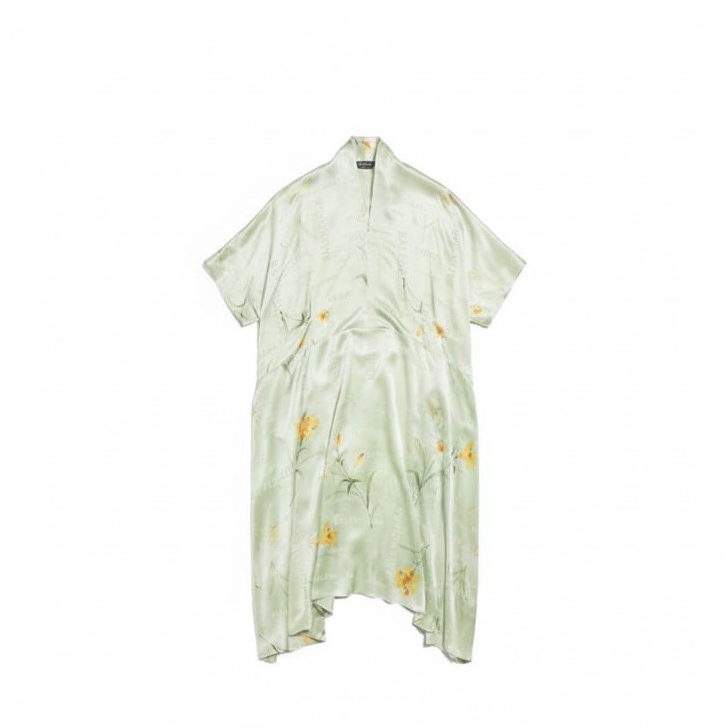 Balenciaga oc11z1125 Oversized Dress in Green Size XL / US 12-14 / IT 48-50 - 1 Preview