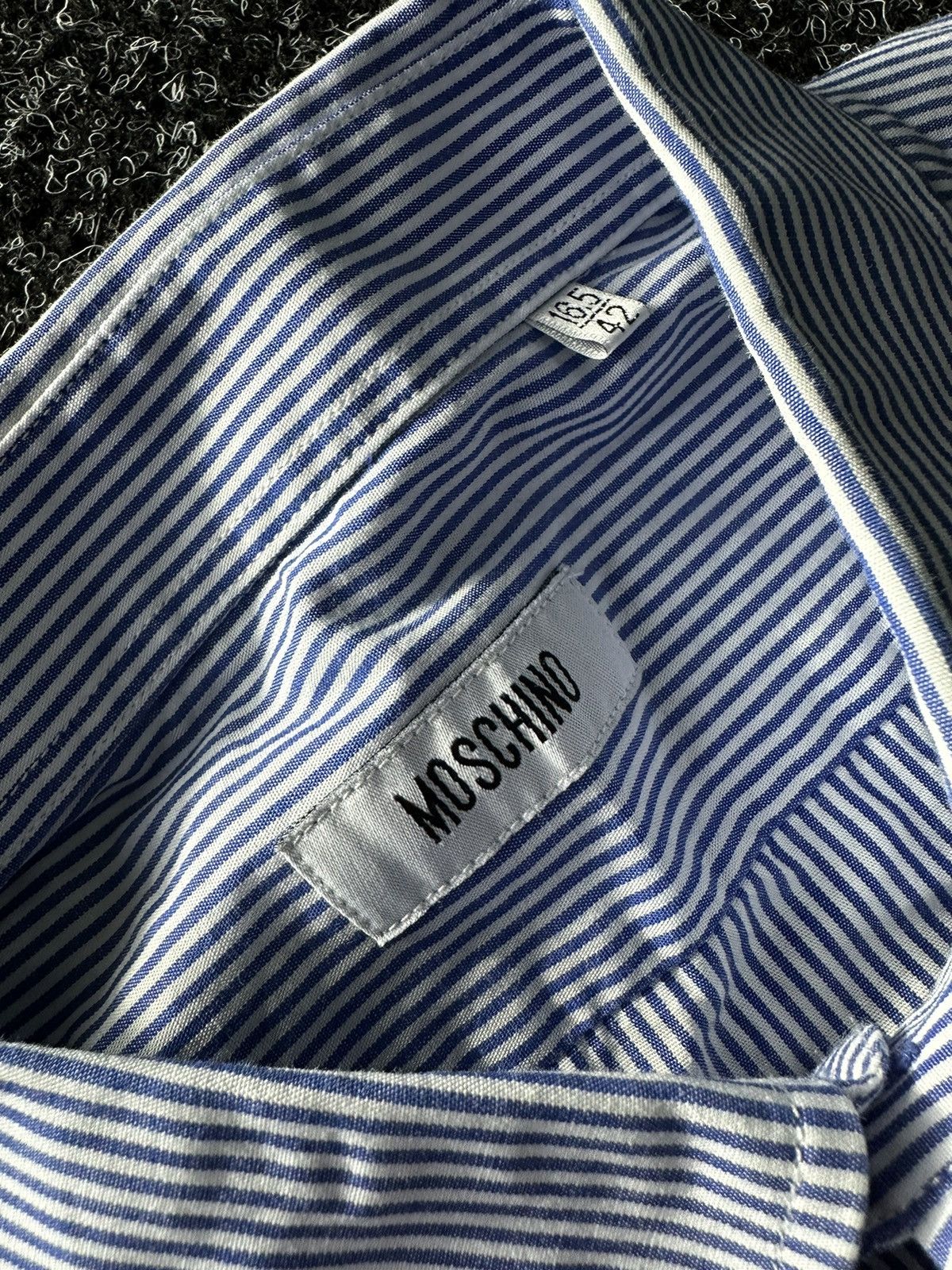 Moschino × Vintage 🚨MOSCHINO Vintage WITH LOGO STRIPED Button Up Shirt HEART Size US M / EU 48-50 / 2 - 4 Thumbnail
