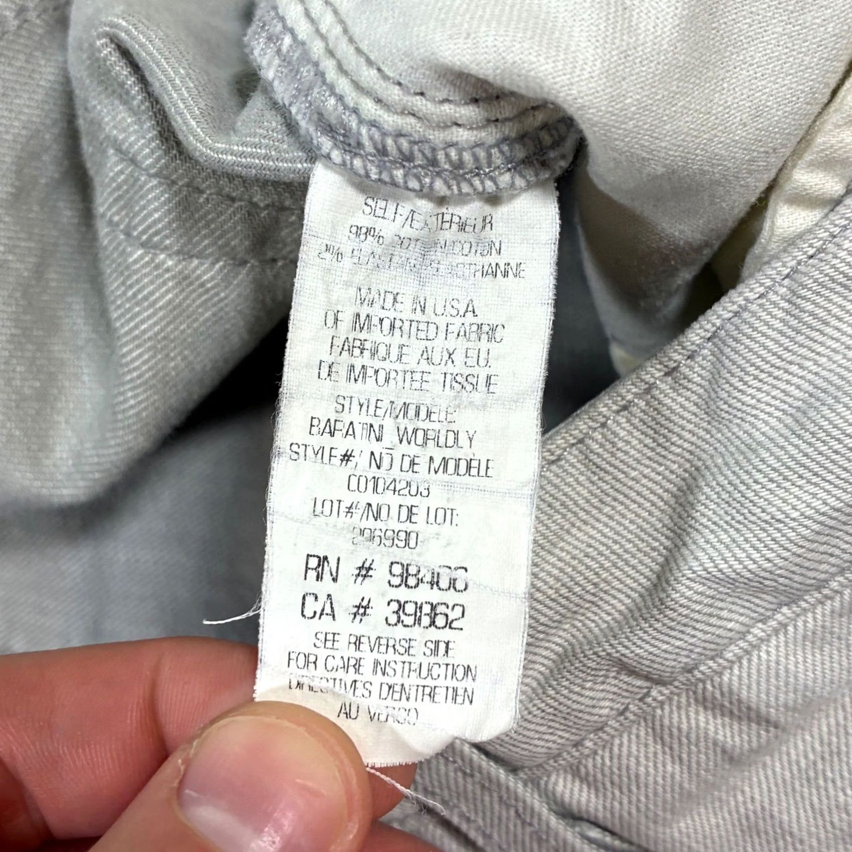 Theory Theory Women's Gray Cargo Pants Size 12 Straight Leg Cotton Blend Casual Pants Size 34" / US 12 / IT 48 - 6 Thumbnail