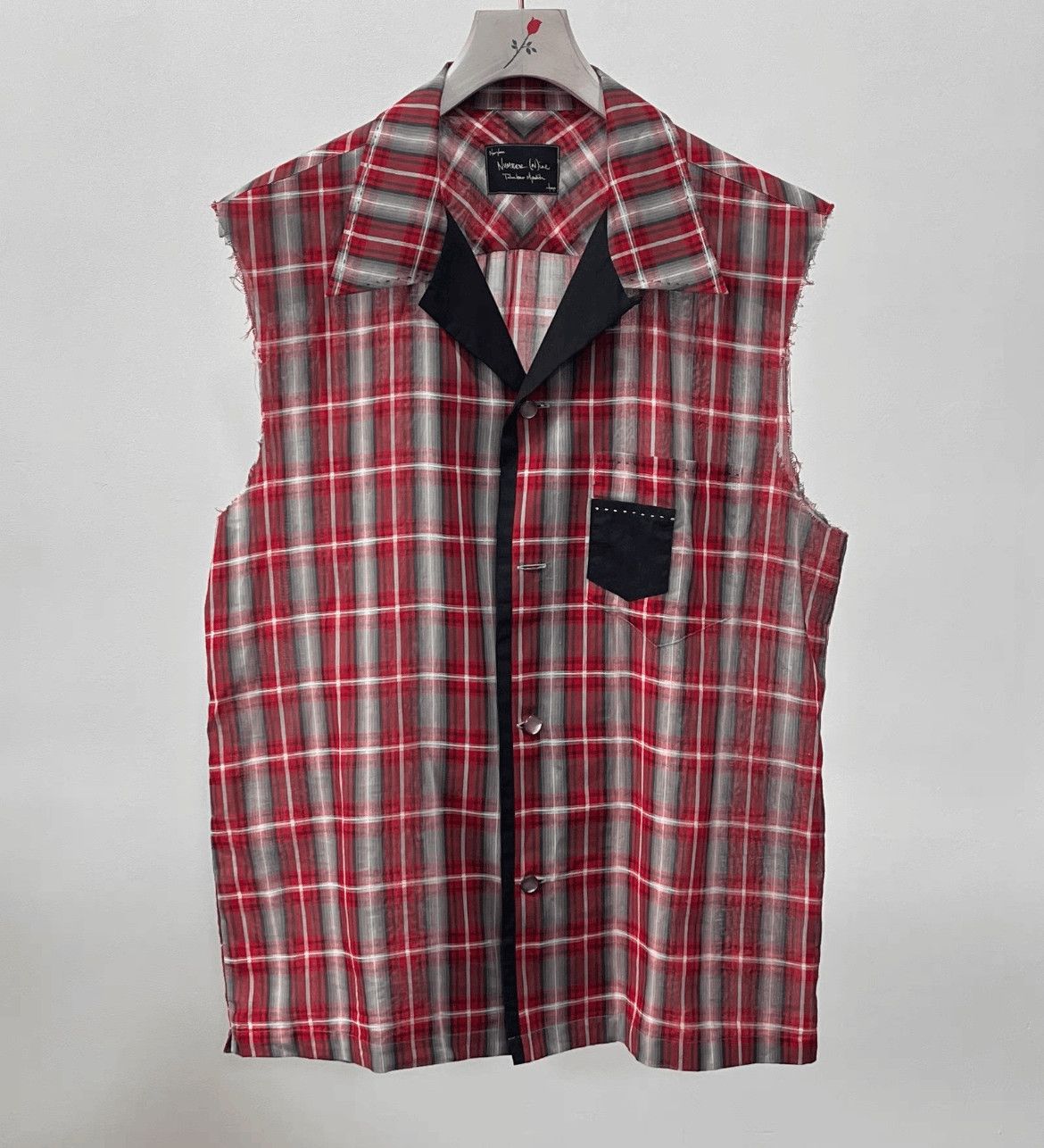 Number (N)ine Number (N)ine Sz 4 Number Nine 04SS Dream Plaid Vest-2506 Size US XL / EU 56 / 4 - 1 Thumbnail