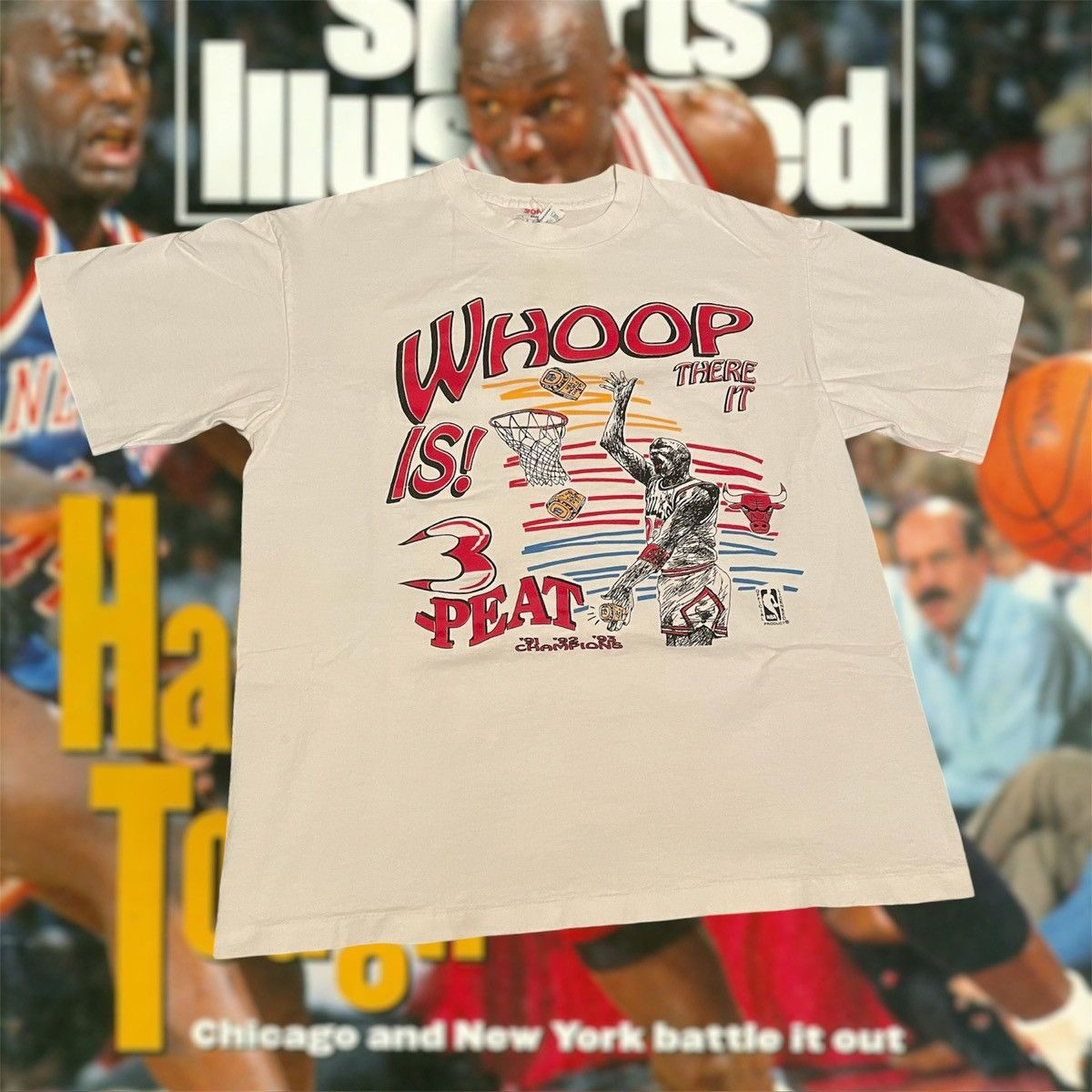 NBA × Vintage Vintage 1993 NBA Michael Jordan Chicago Bulls Basketball Tee Size US M / EU 48-50 / 2 - 1 Thumbnail