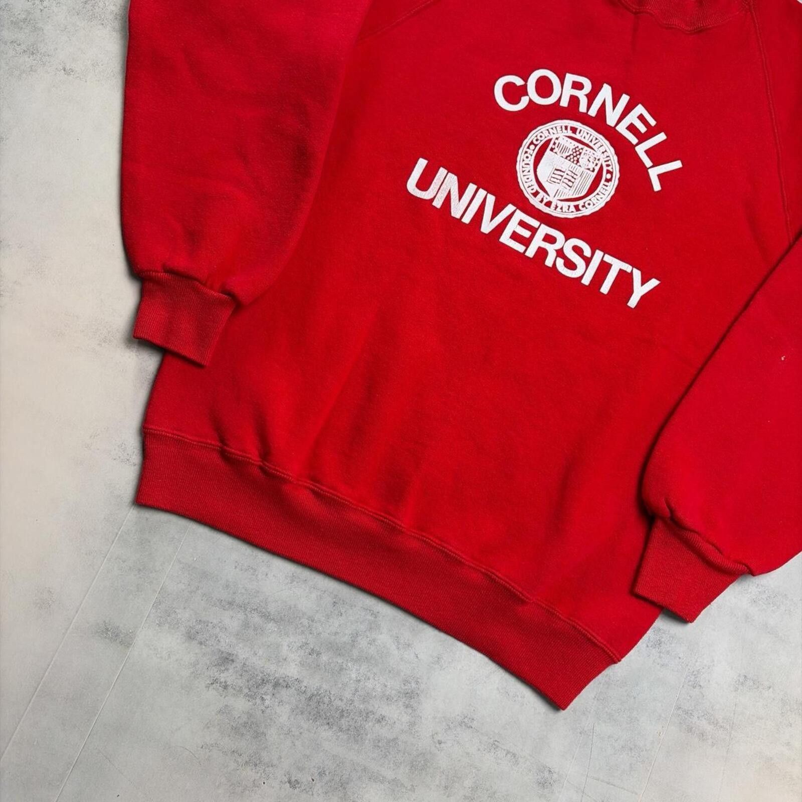 Russell Athletic Vintage 70’s Red Russell Cornell University Crewneck Sweater Size US M / EU 48-50 / 2 - 3 Thumbnail
