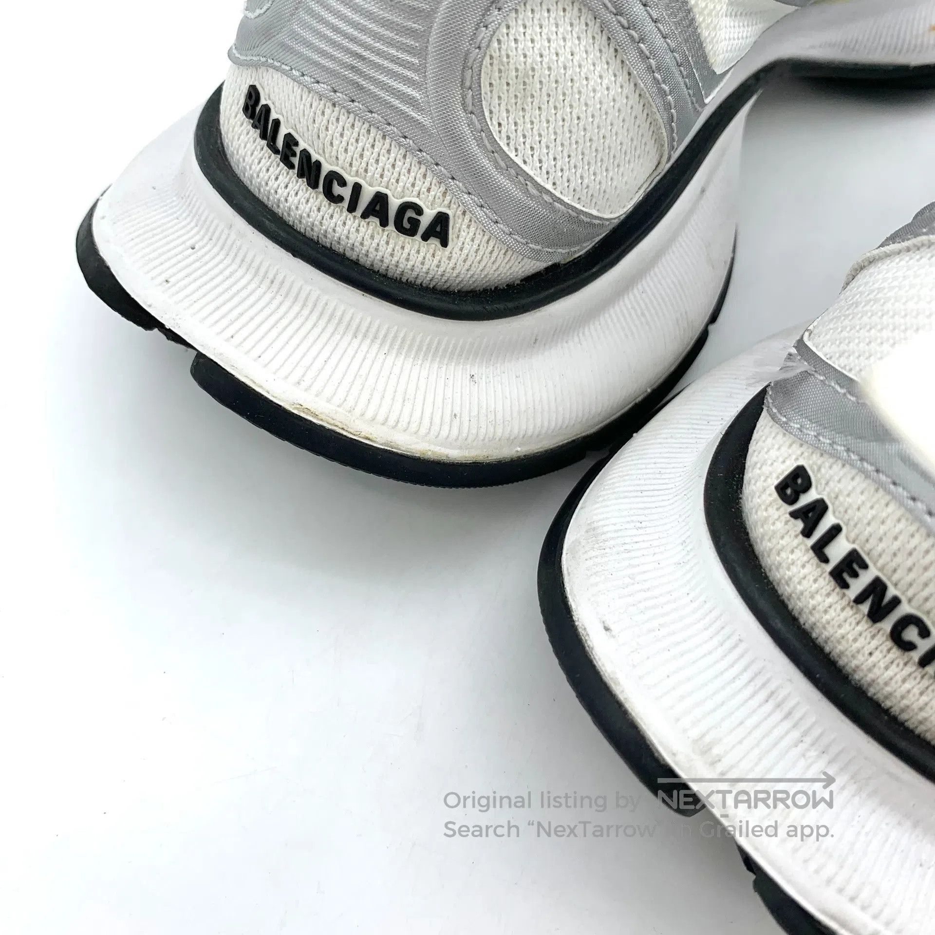 Balenciaga Balenciaga Silver Mesh Breathable Lace-Up Casual Flat Dad Size US 7.5 / IT 37.5 - 9 Thumbnail