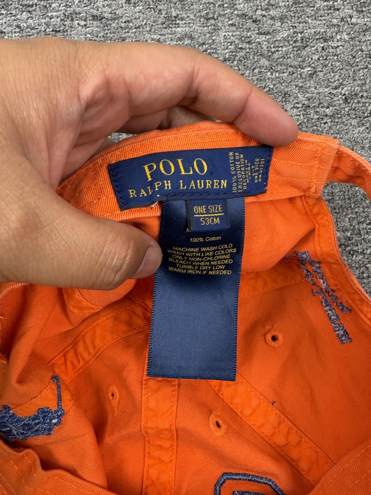 Ralph Lauren Vintage Polo Ralph Lauren Hat Baseball Cap Faded Orange Size ONE SIZE - 3 Thumbnail