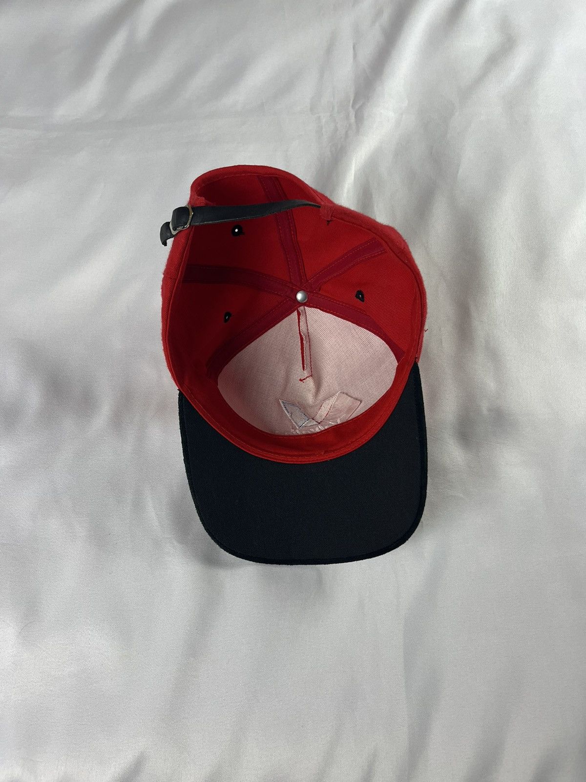 Vintage Valvoline Durablend Hat Vintage 90s Car Racing Leather strap Size ONE SIZE - 5 Thumbnail