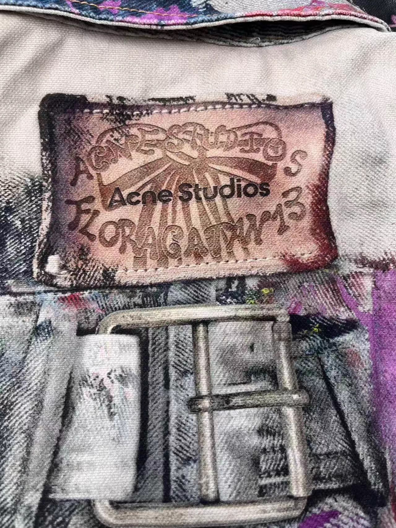 Acne Studios Acne Studios Distressed Tie-Dye Denim Jkt Men 48 Size US S / EU 44-46 / 1 - 5 Thumbnail